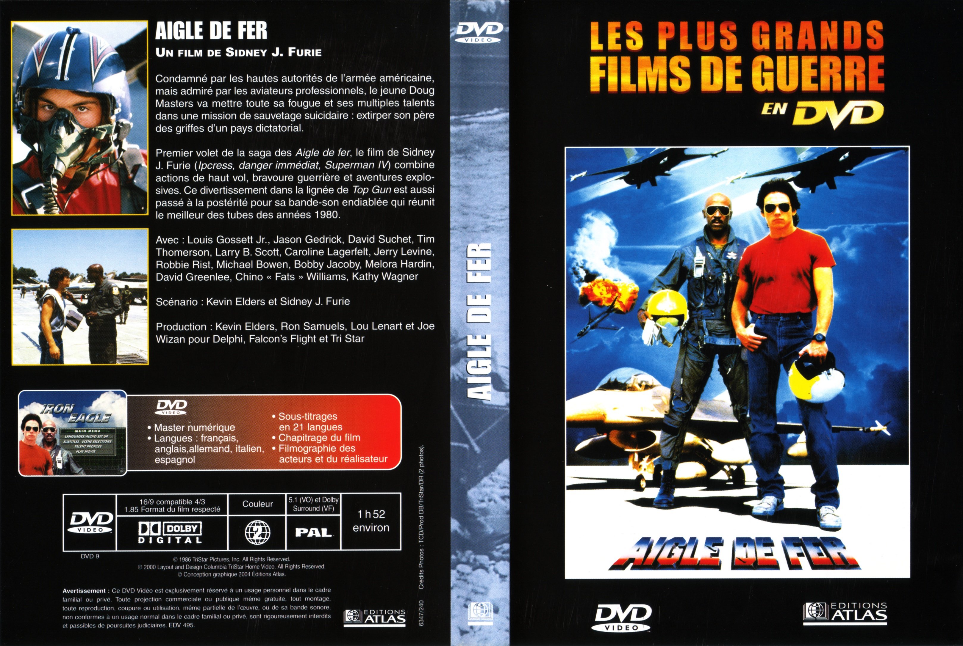 Jaquette DVD Aigle de fer