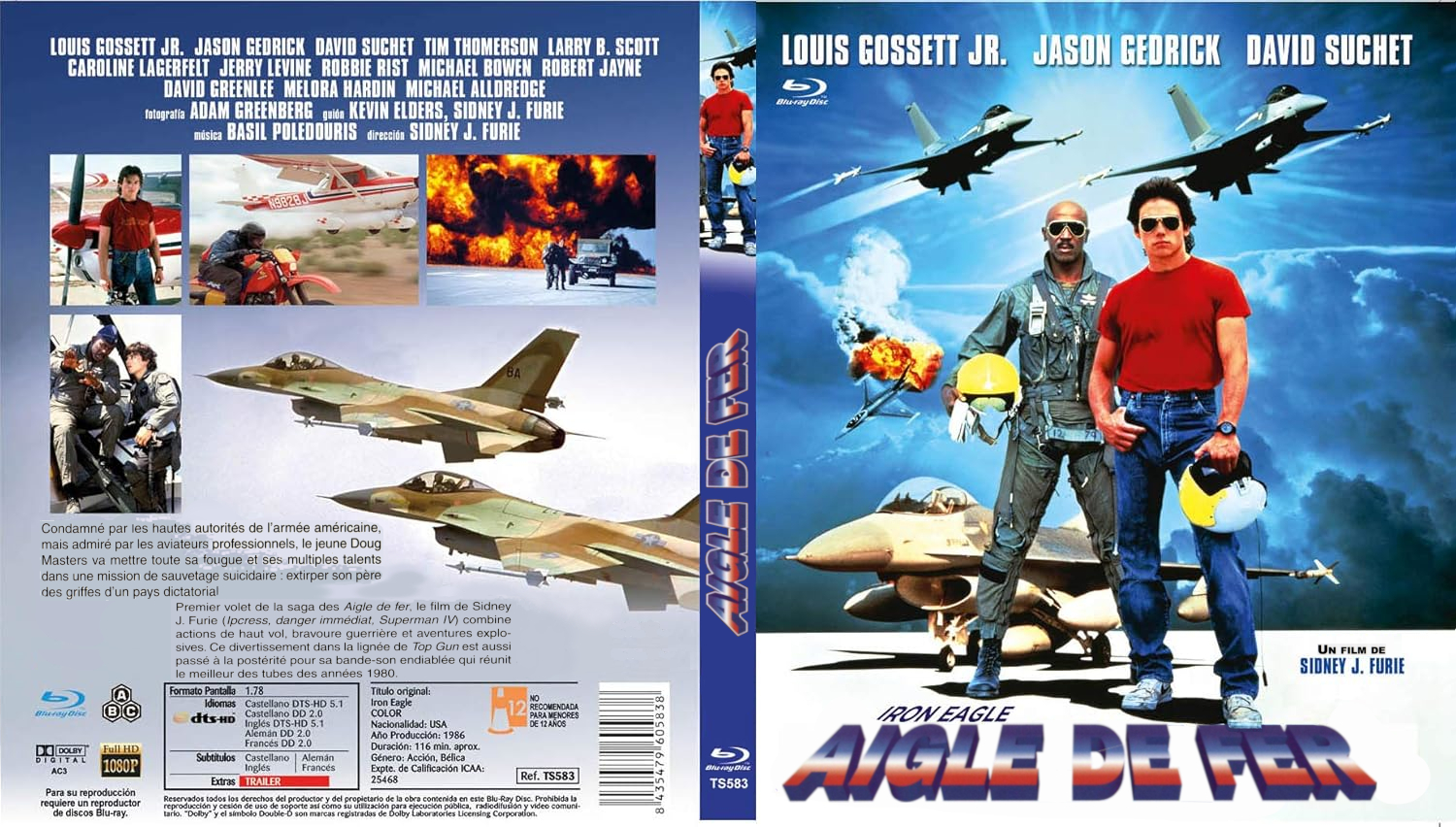 Jaquette DVD Aigle de fer custom (BLU-RAY)