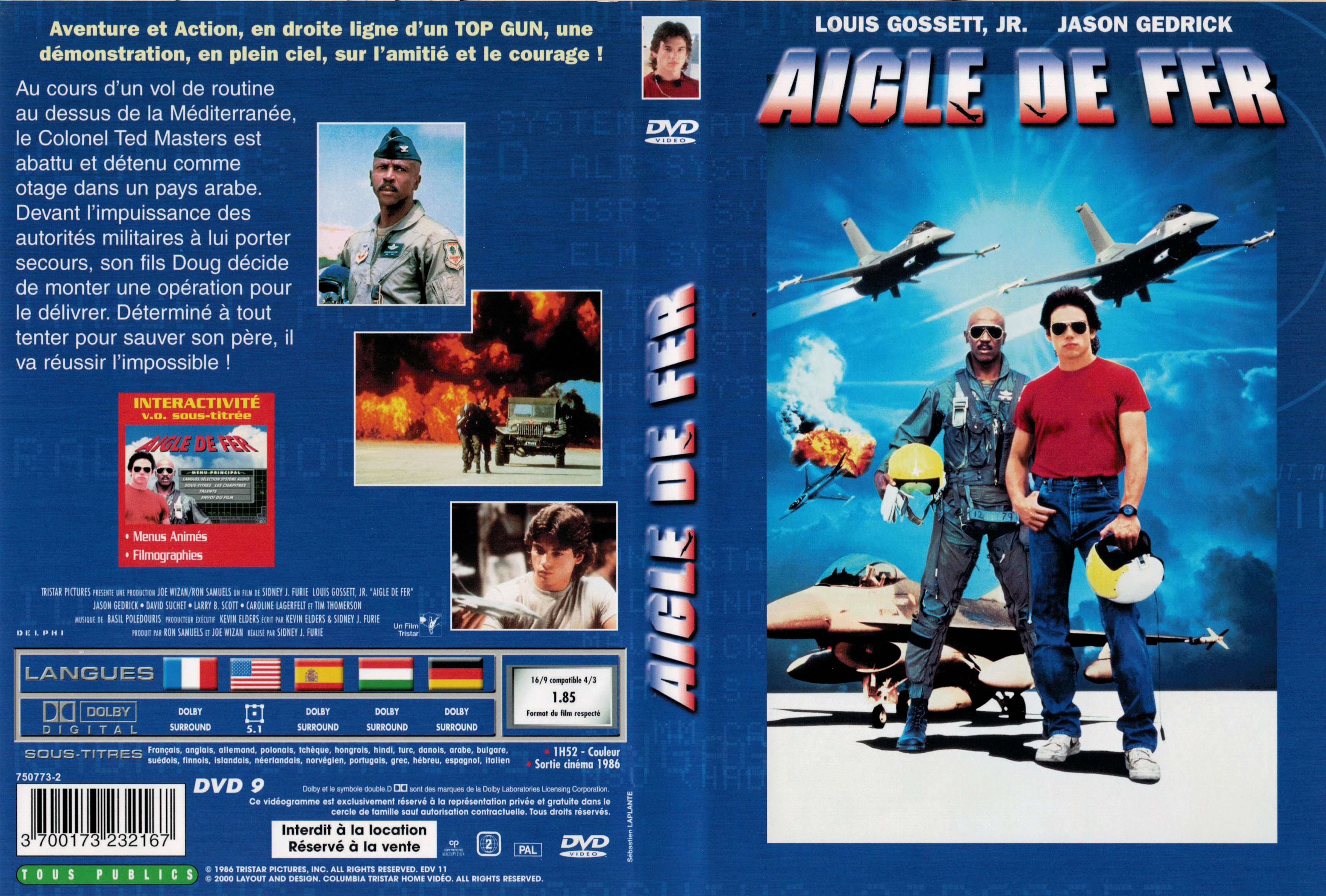 Jaquette DVD Aigle de fer v2