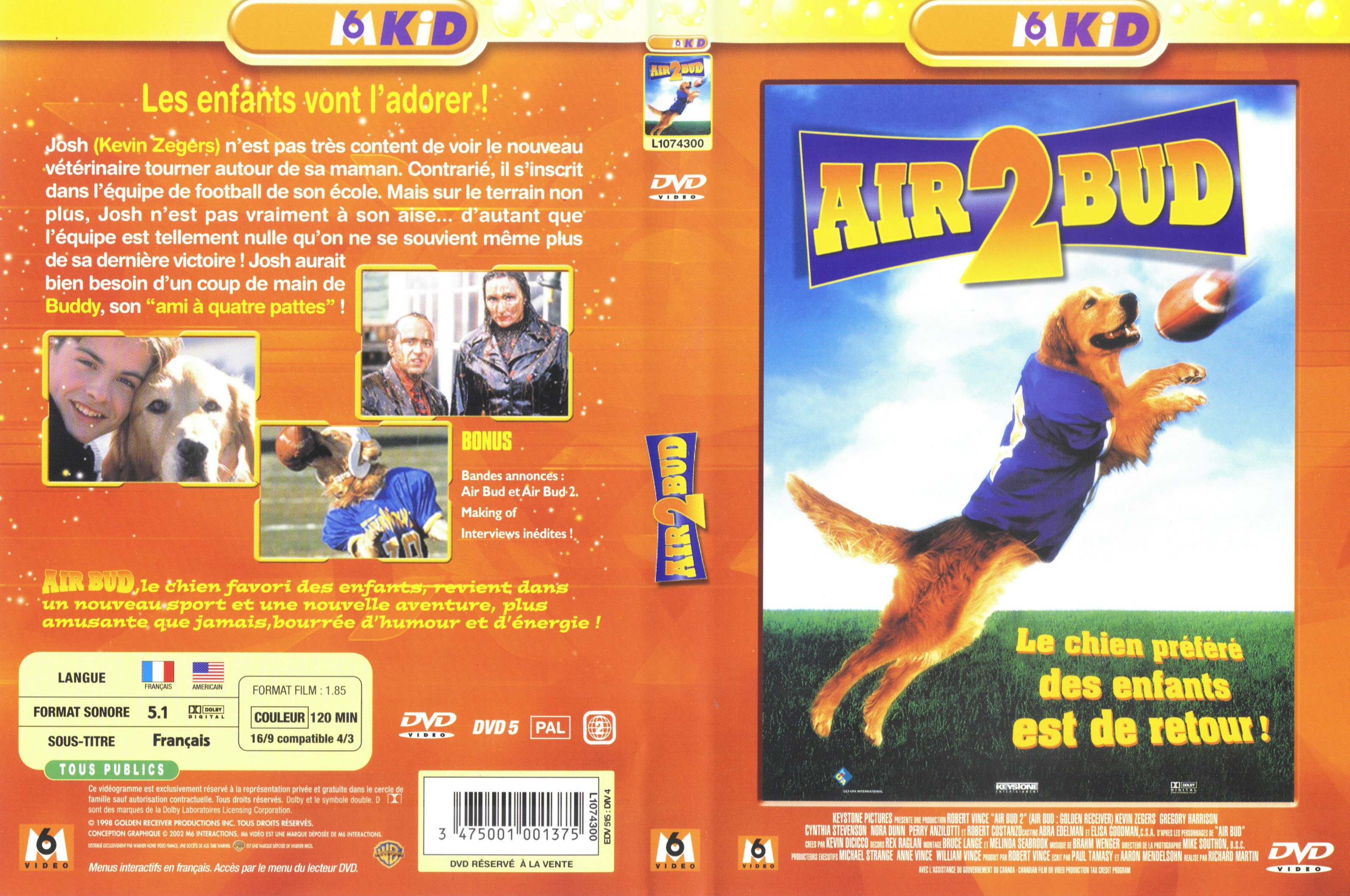 Jaquette DVD Air bud 2