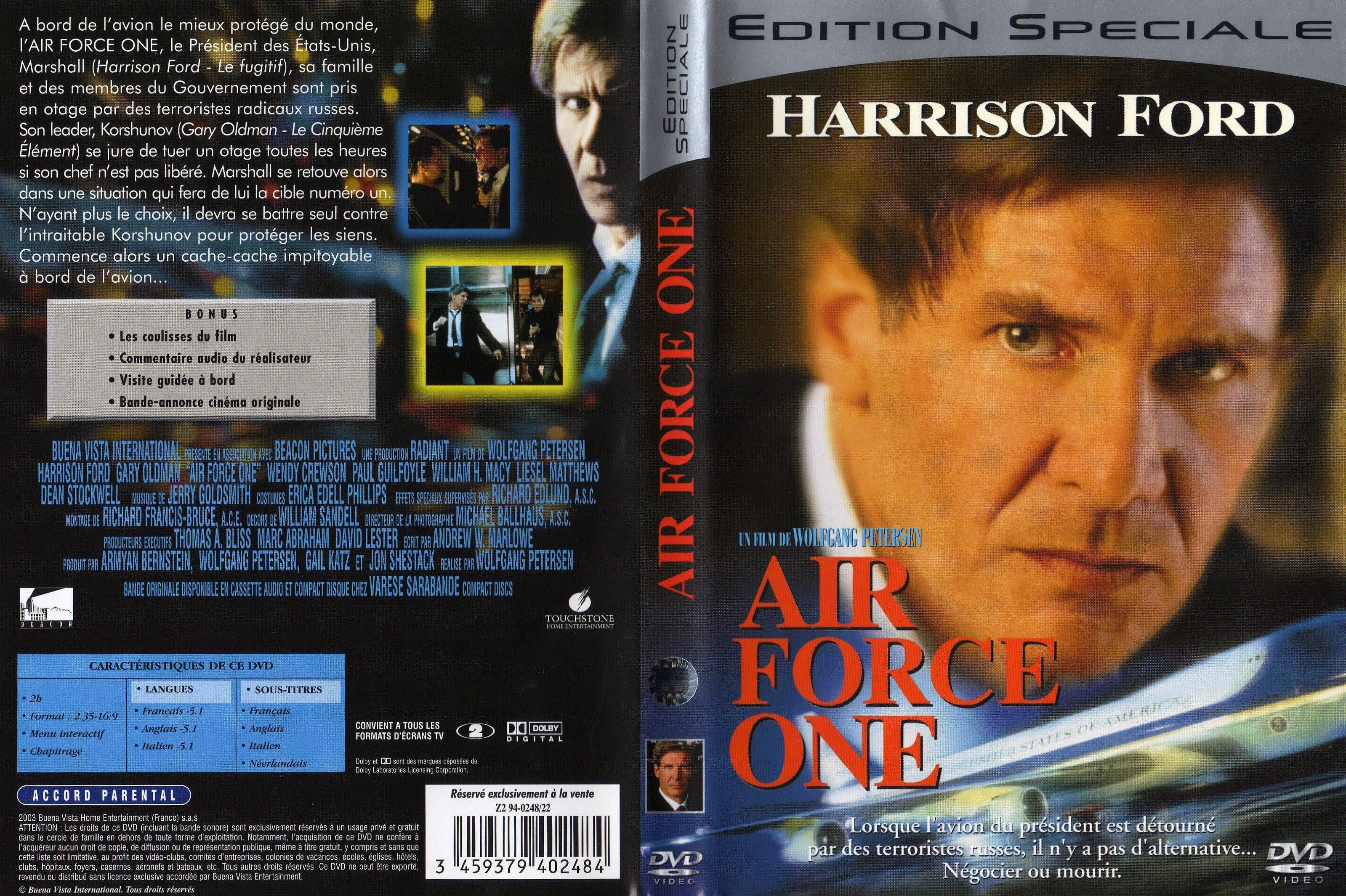 Jaquette DVD Air force one