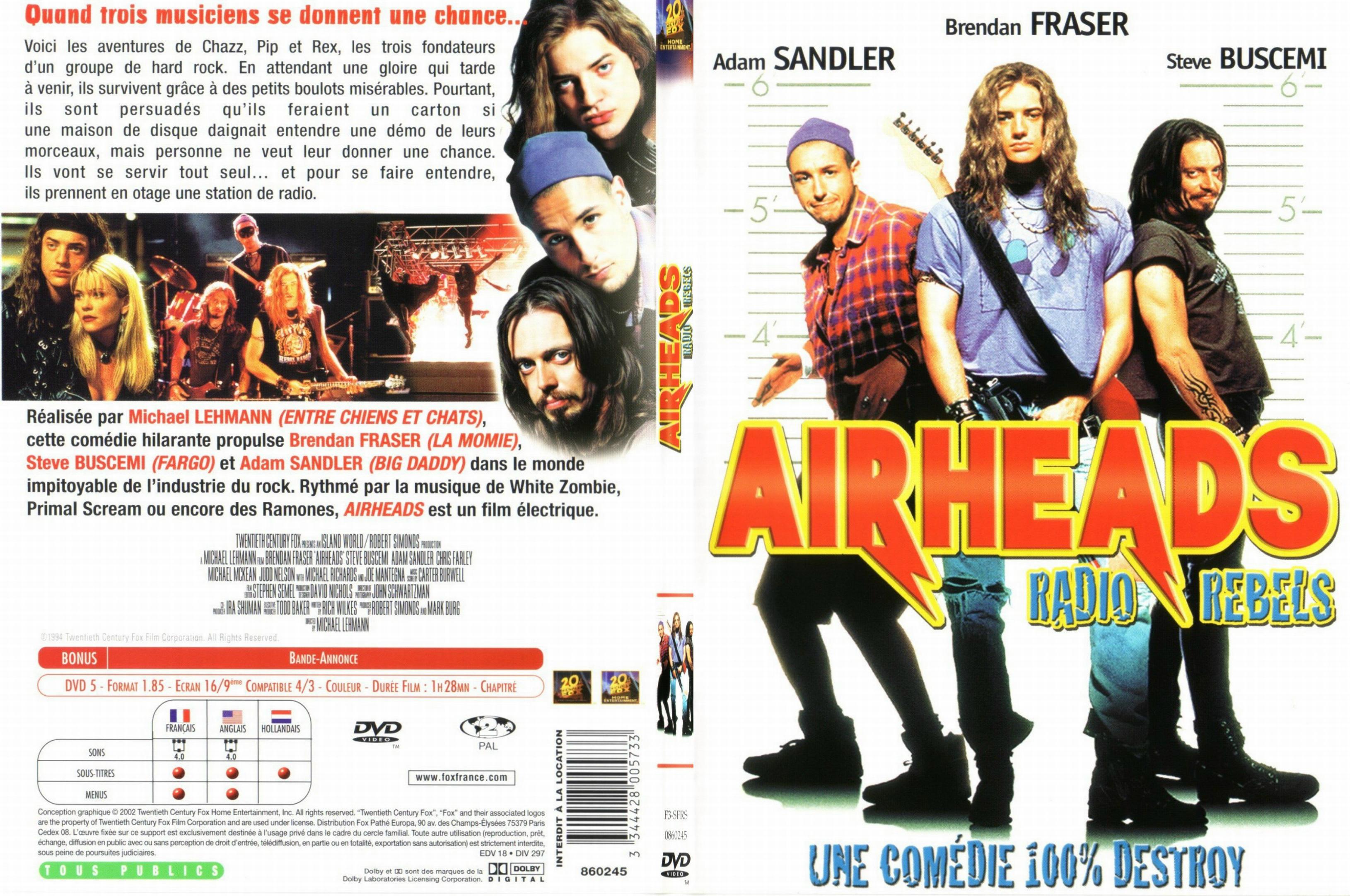 Jaquette DVD Airheads Radio Rebels - SLIM