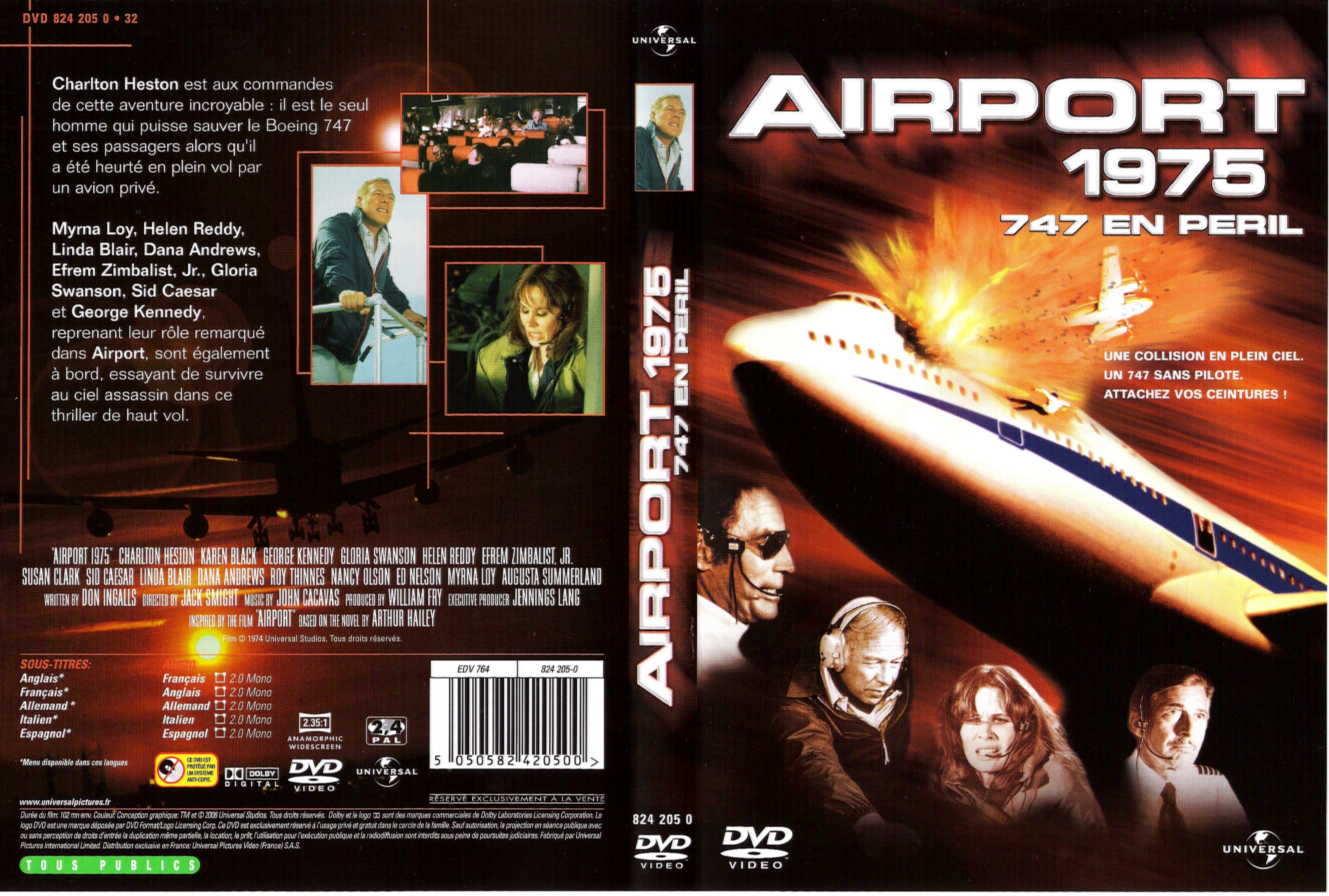 Jaquette DVD Airport 1975 - 747 en pril