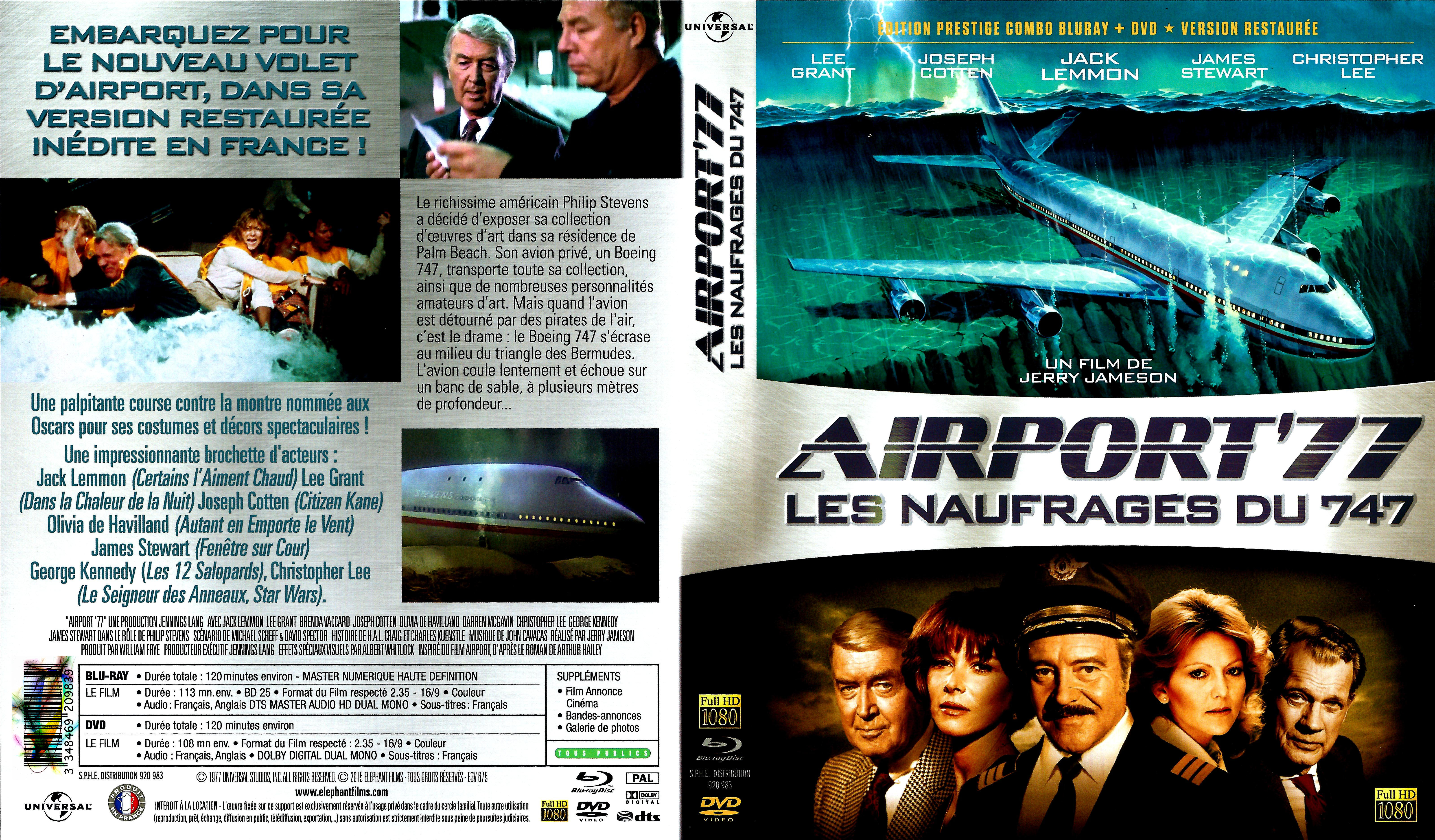 Jaquette DVD Airport 77 Les naufrags du 747 (BLU-RAY)