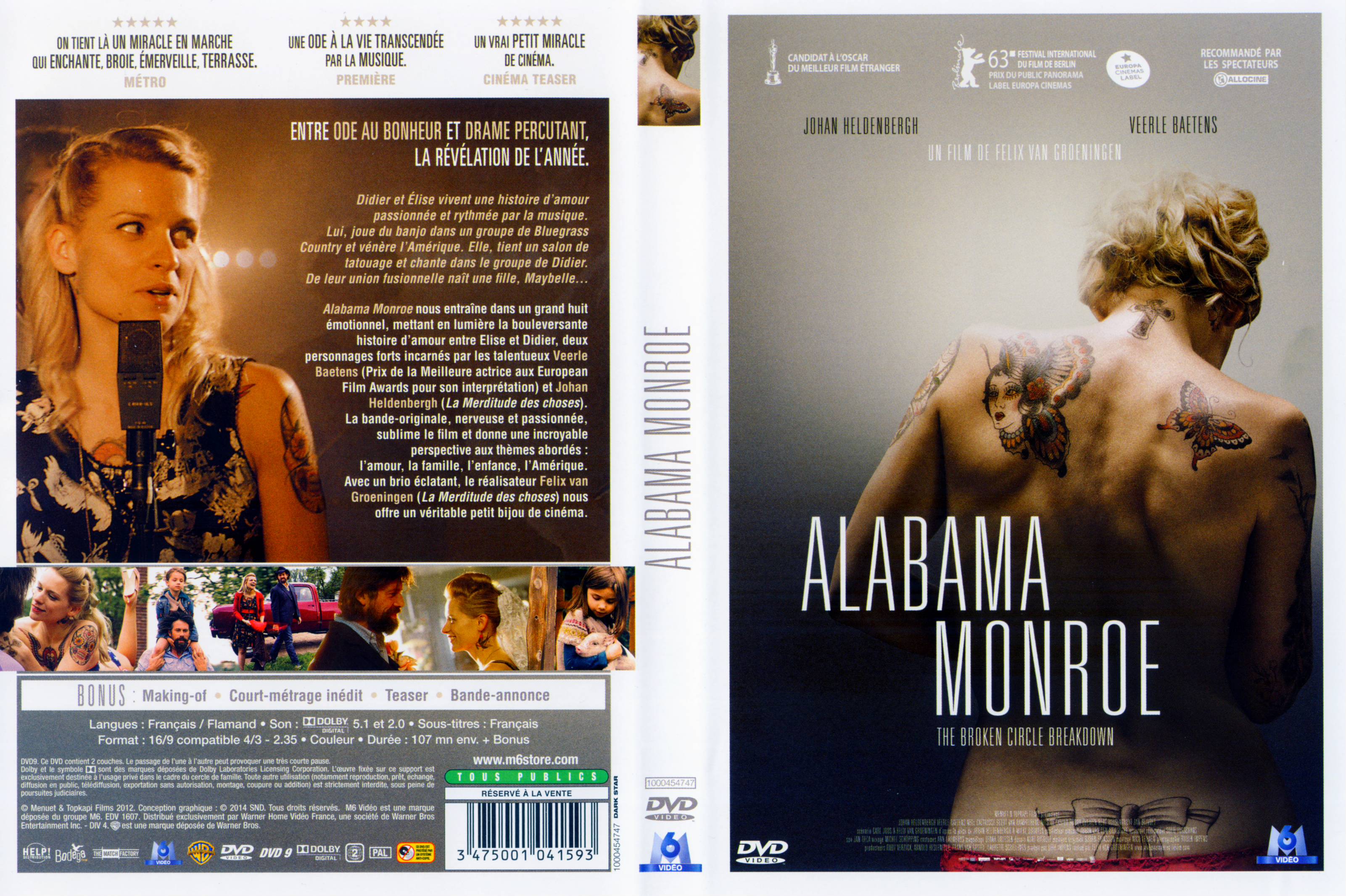 Jaquette DVD Alabama Monroe
