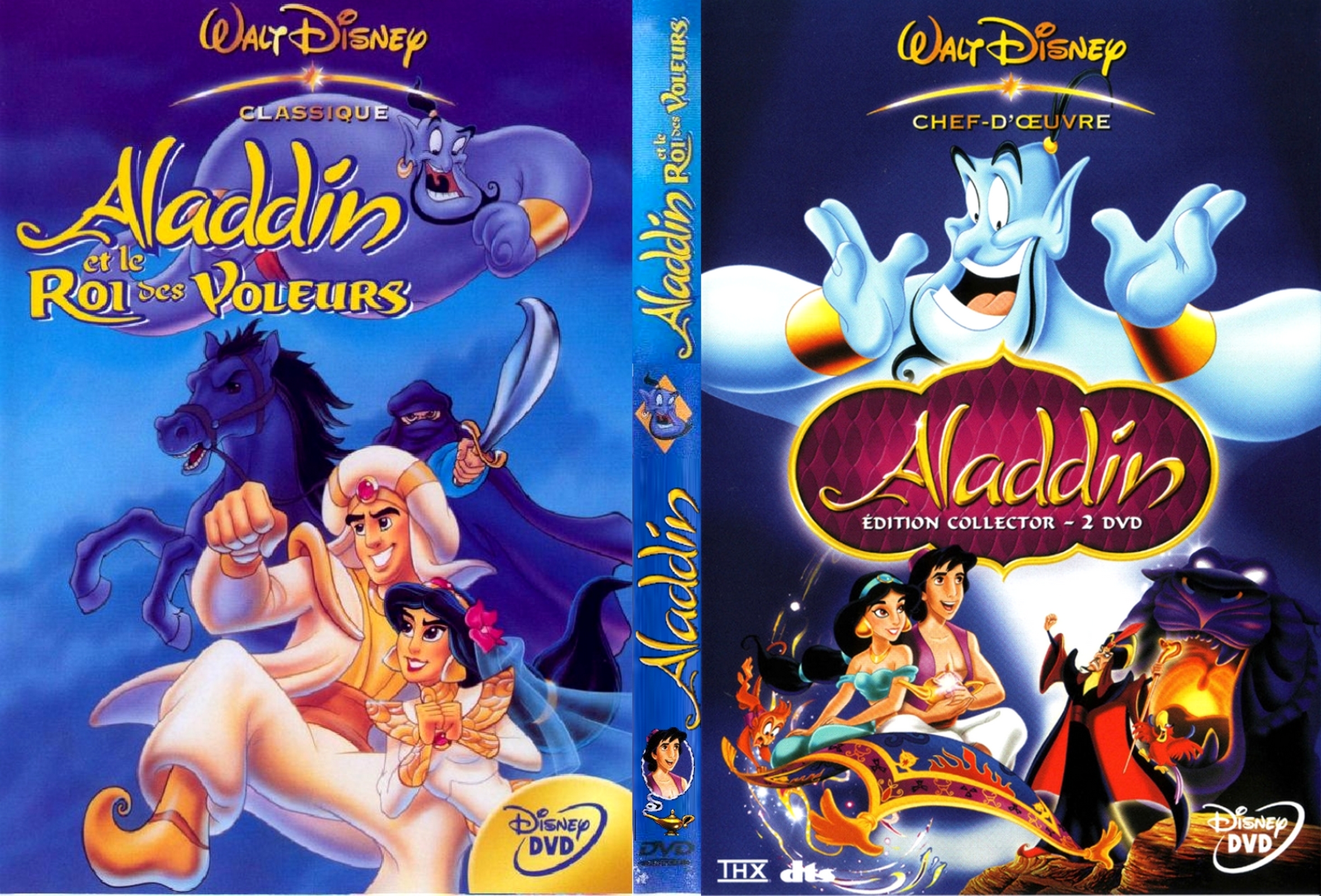 Jaquette DVD Aladdin + Aladdin et le roi des voleurs