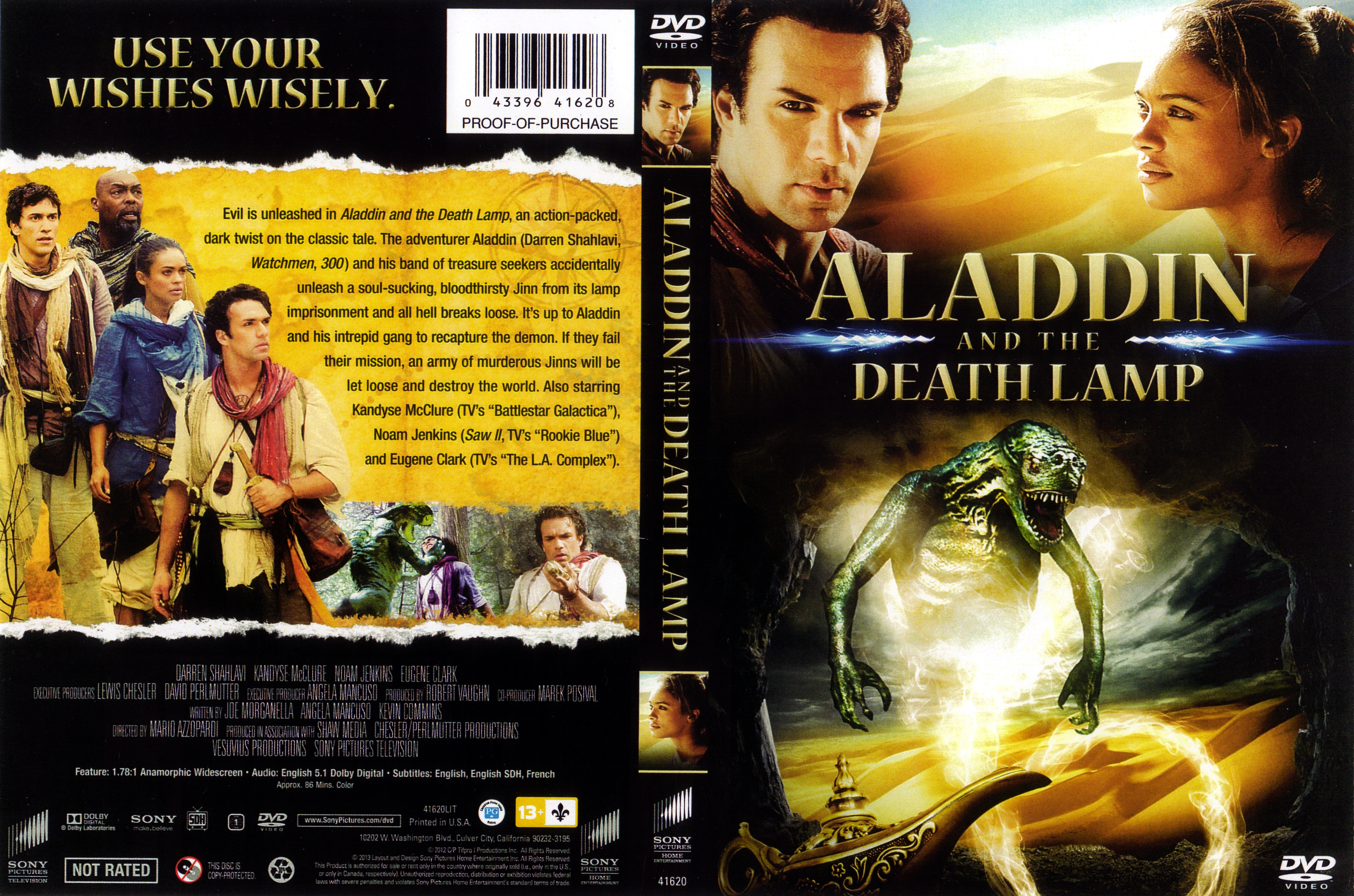 Jaquette DVD Aladdin and the death lamp Zone 1