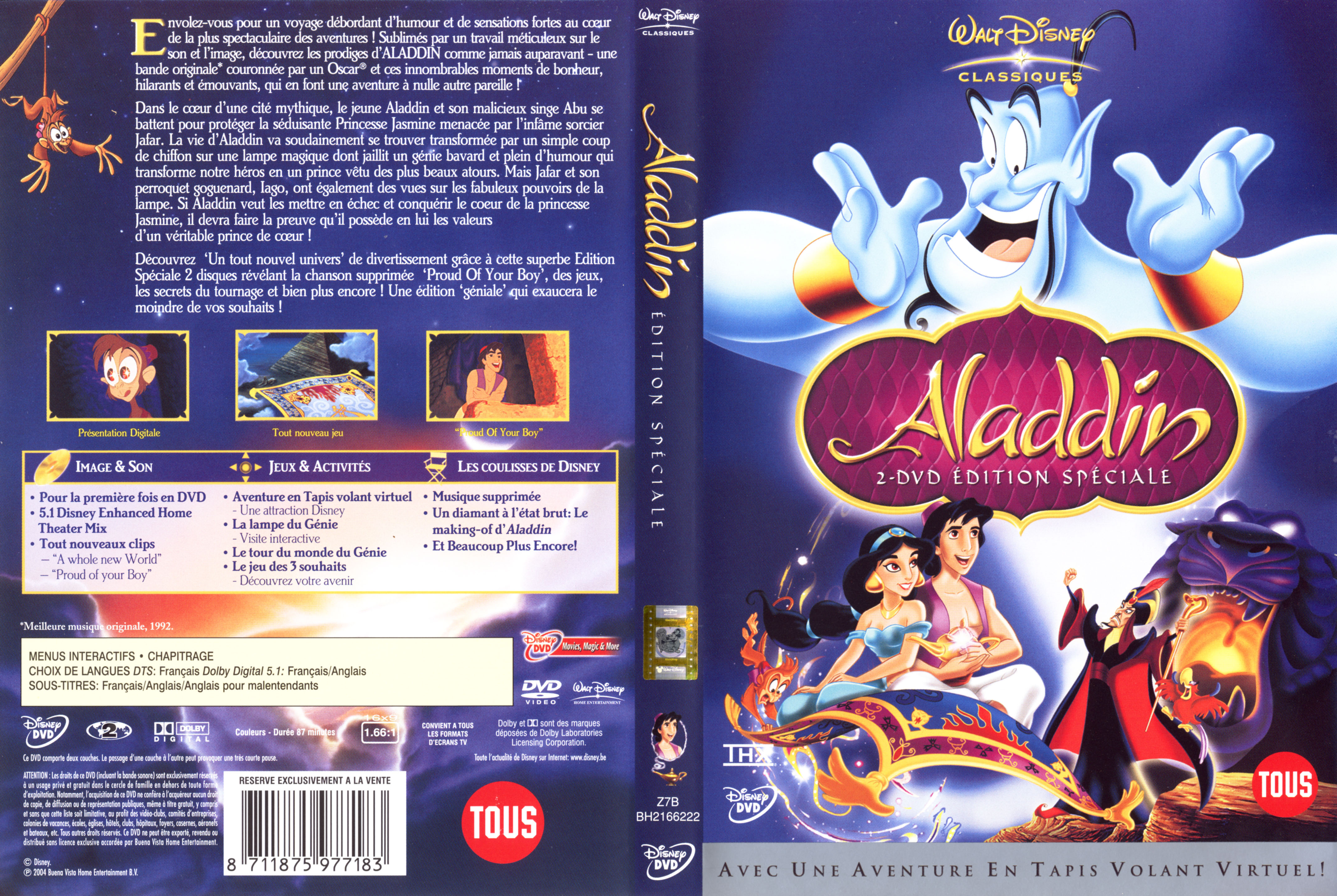 Jaquette DVD Aladdin v3