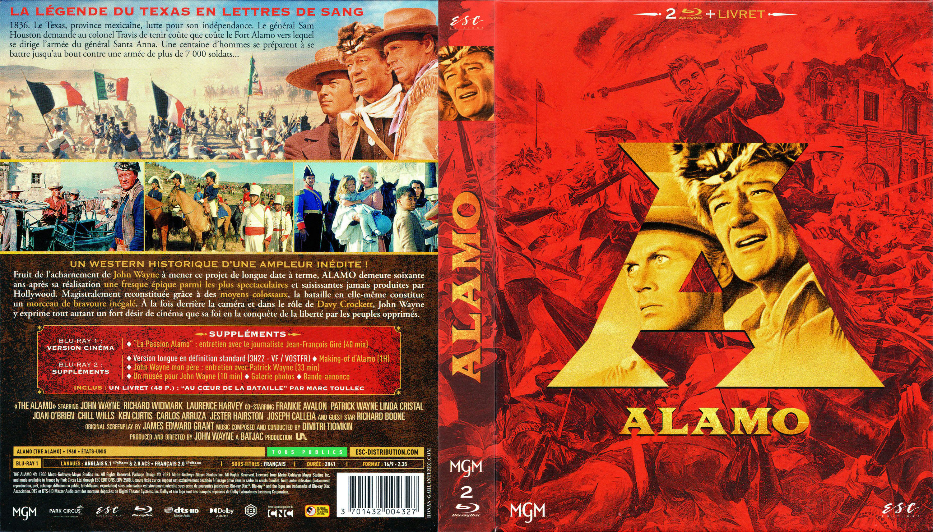 Jaquette DVD Alamo (BLU-RAY)