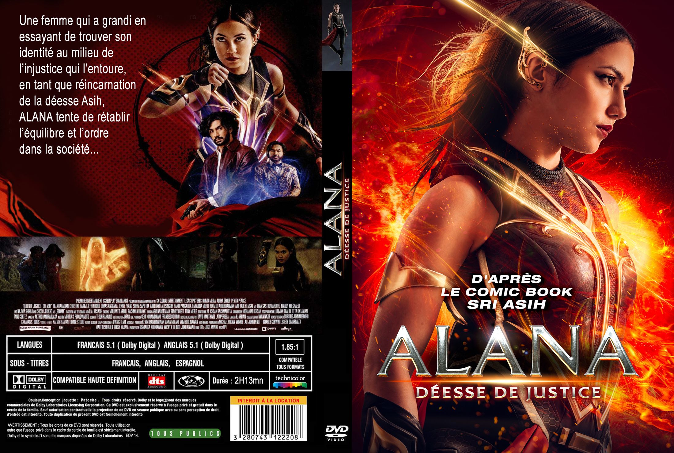 Jaquette DVD Alana desse de justice custom