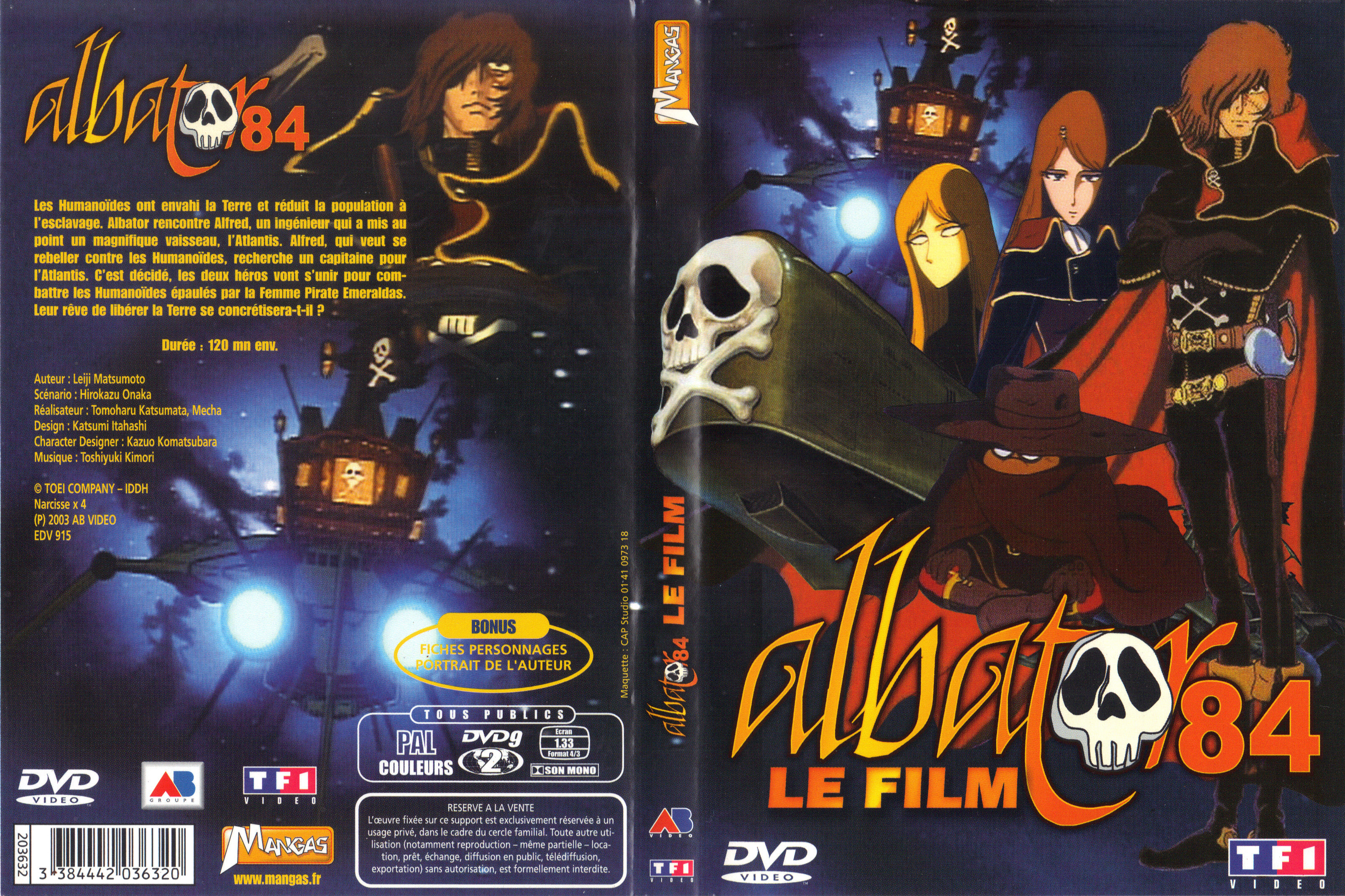 Jaquette DVD Albator 84 le film v2
