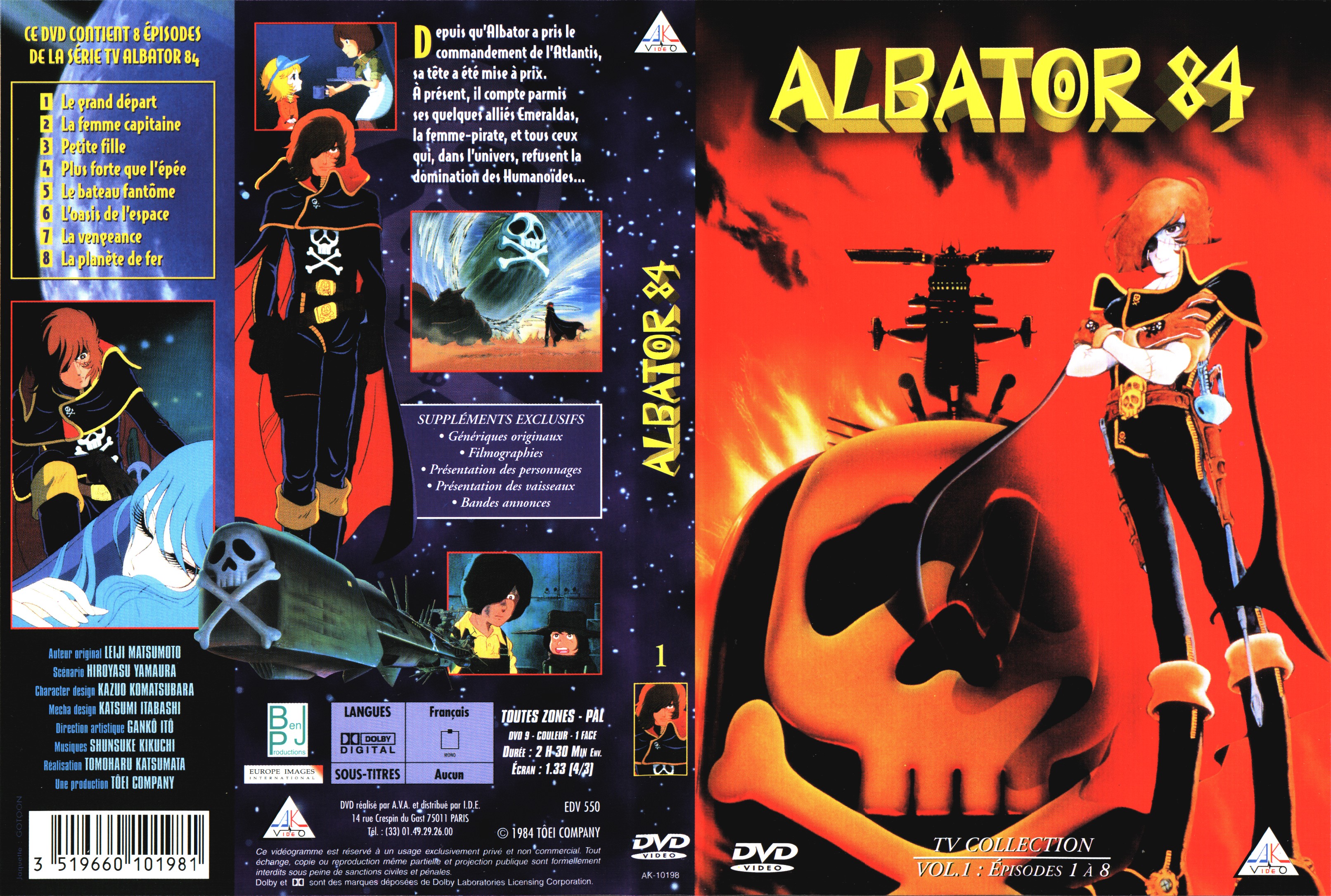 Jaquette DVD Albator 84 vol 1