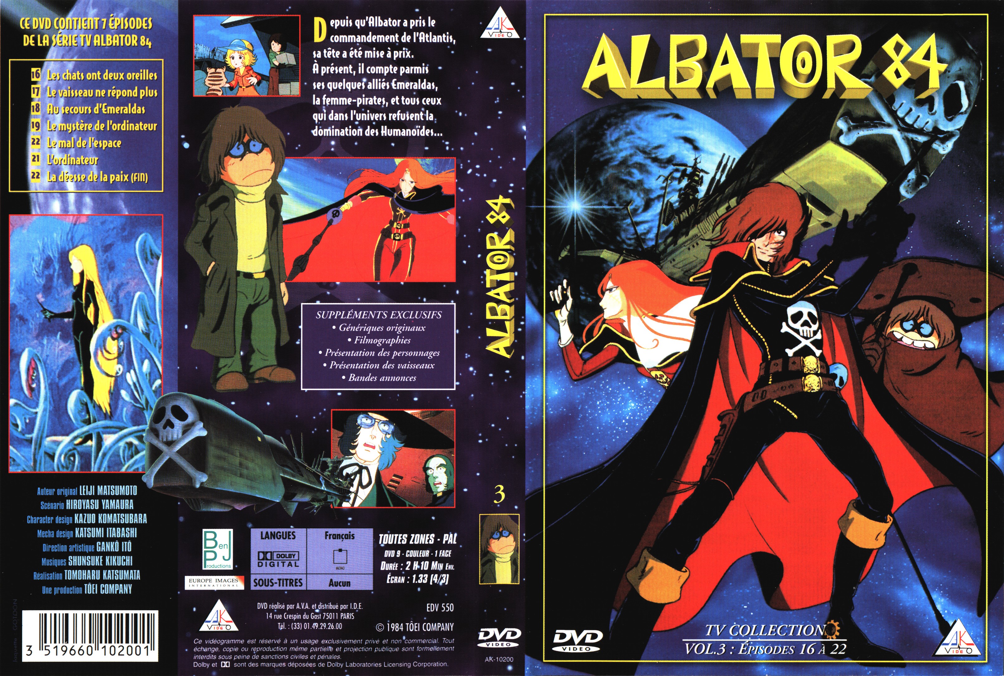Jaquette DVD Albator 84 vol 3