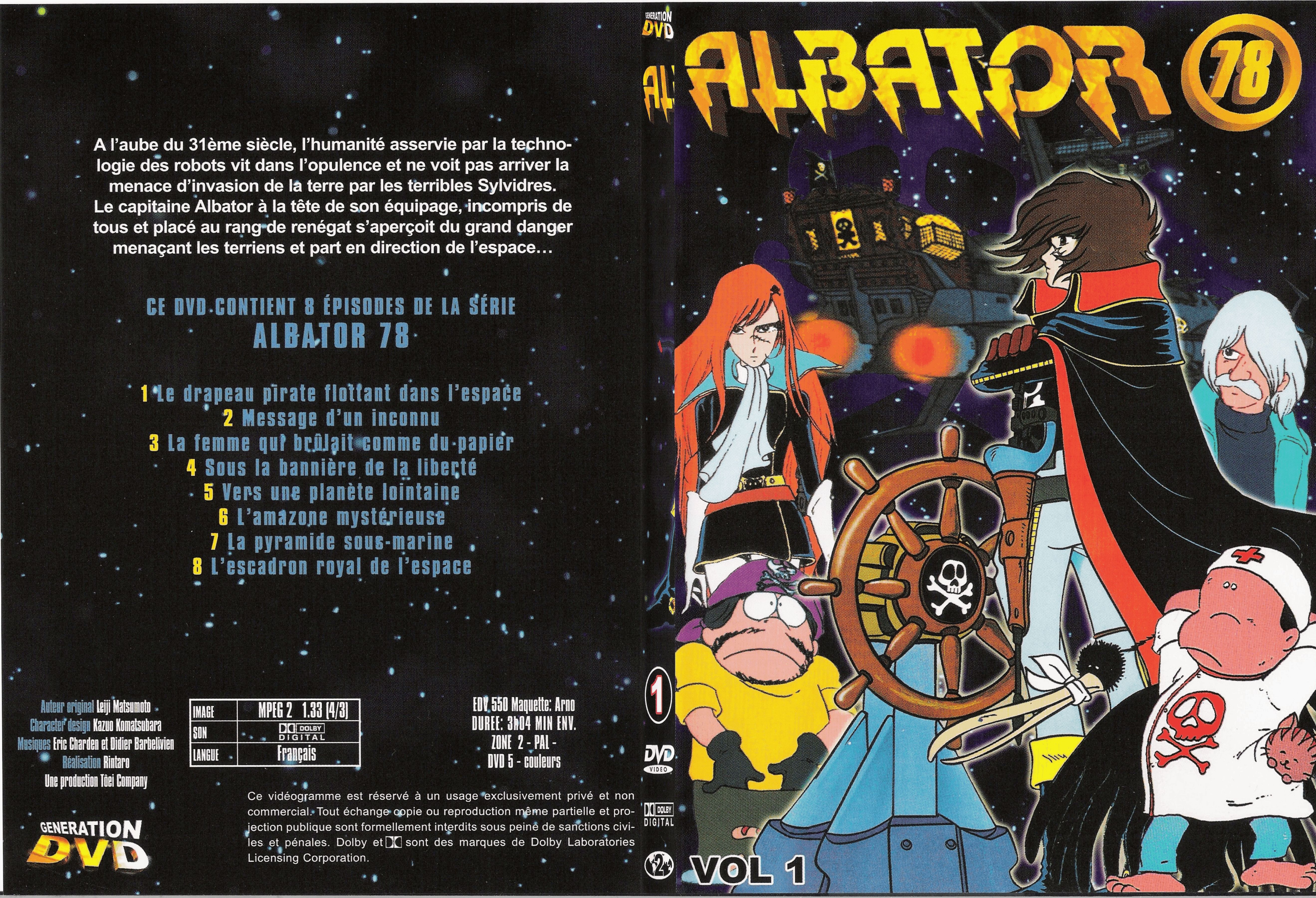Jaquette DVD Albator DVD 1 - SLIM