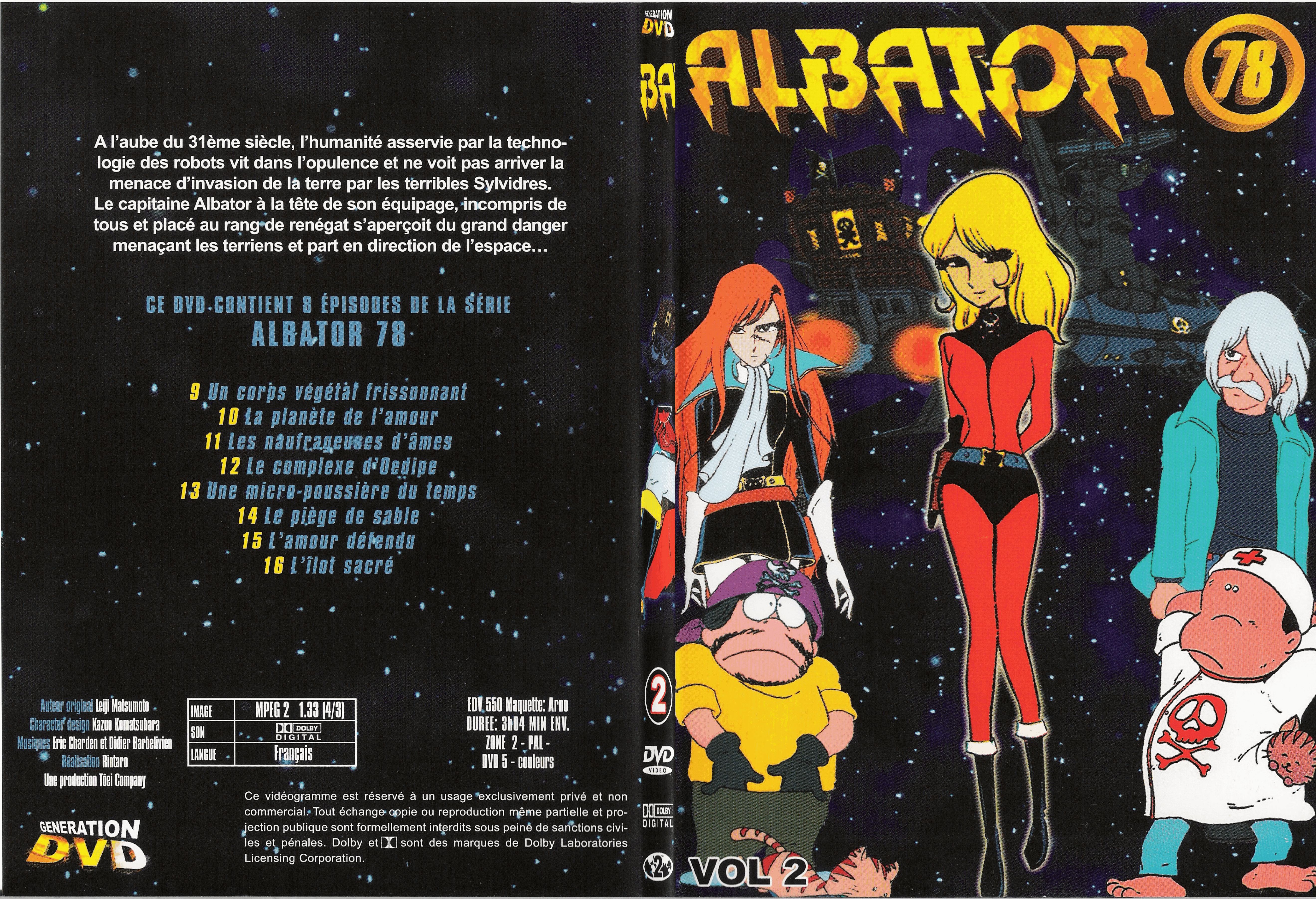 Jaquette DVD Albator DVD 2 - SLIM