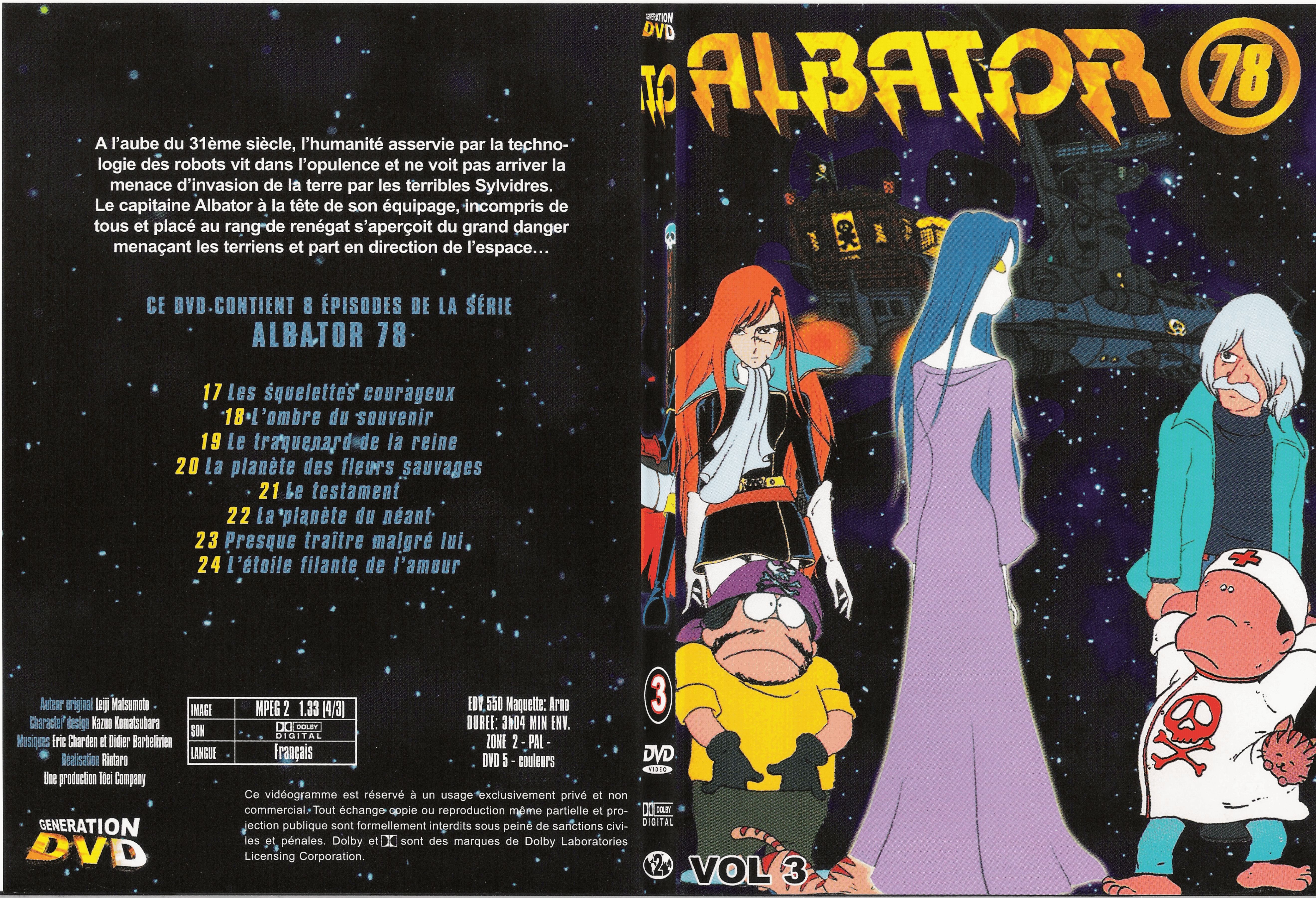 Jaquette DVD Albator DVD 3 - SLIM