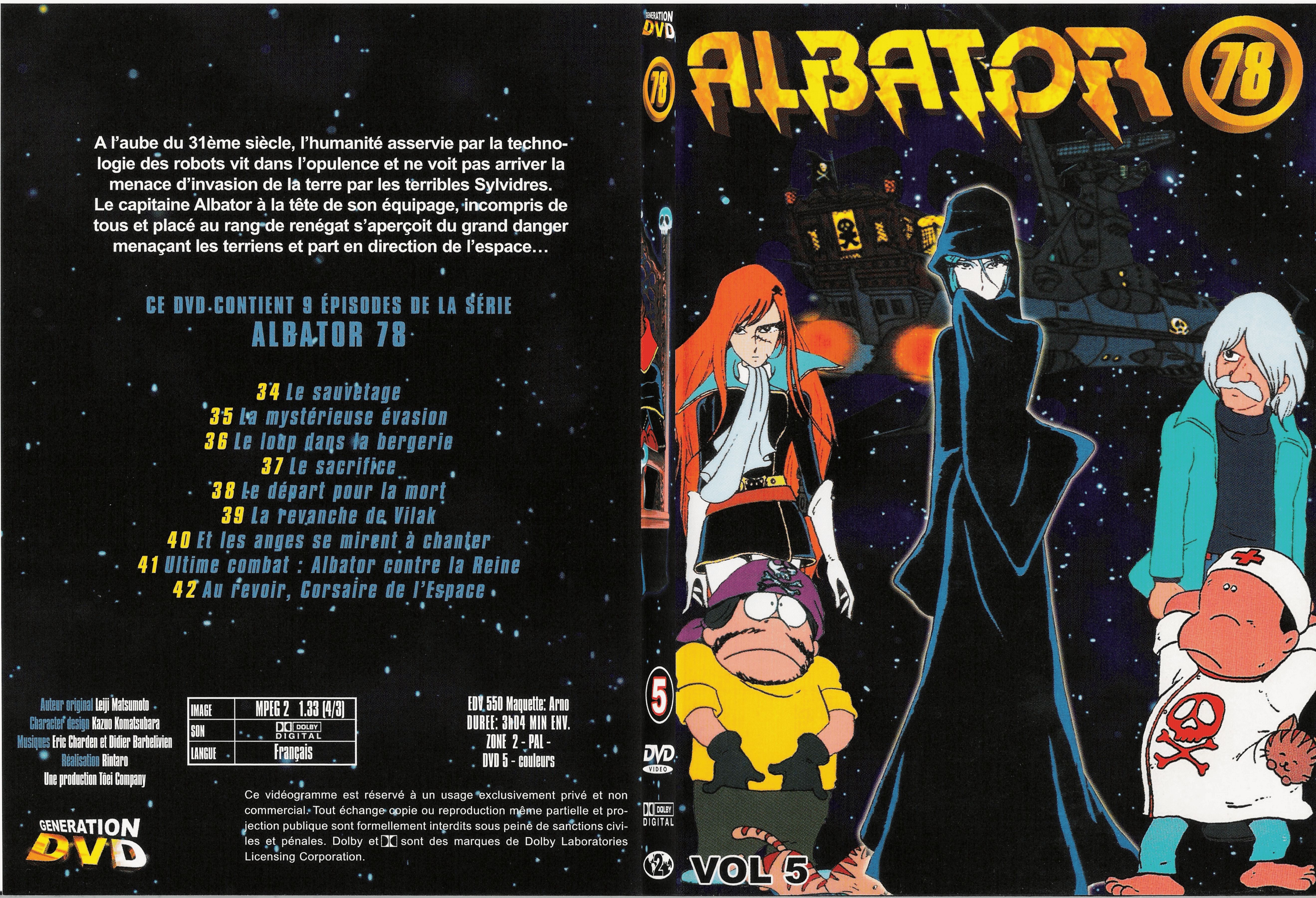 Jaquette DVD Albator DVD 5 - SLIM