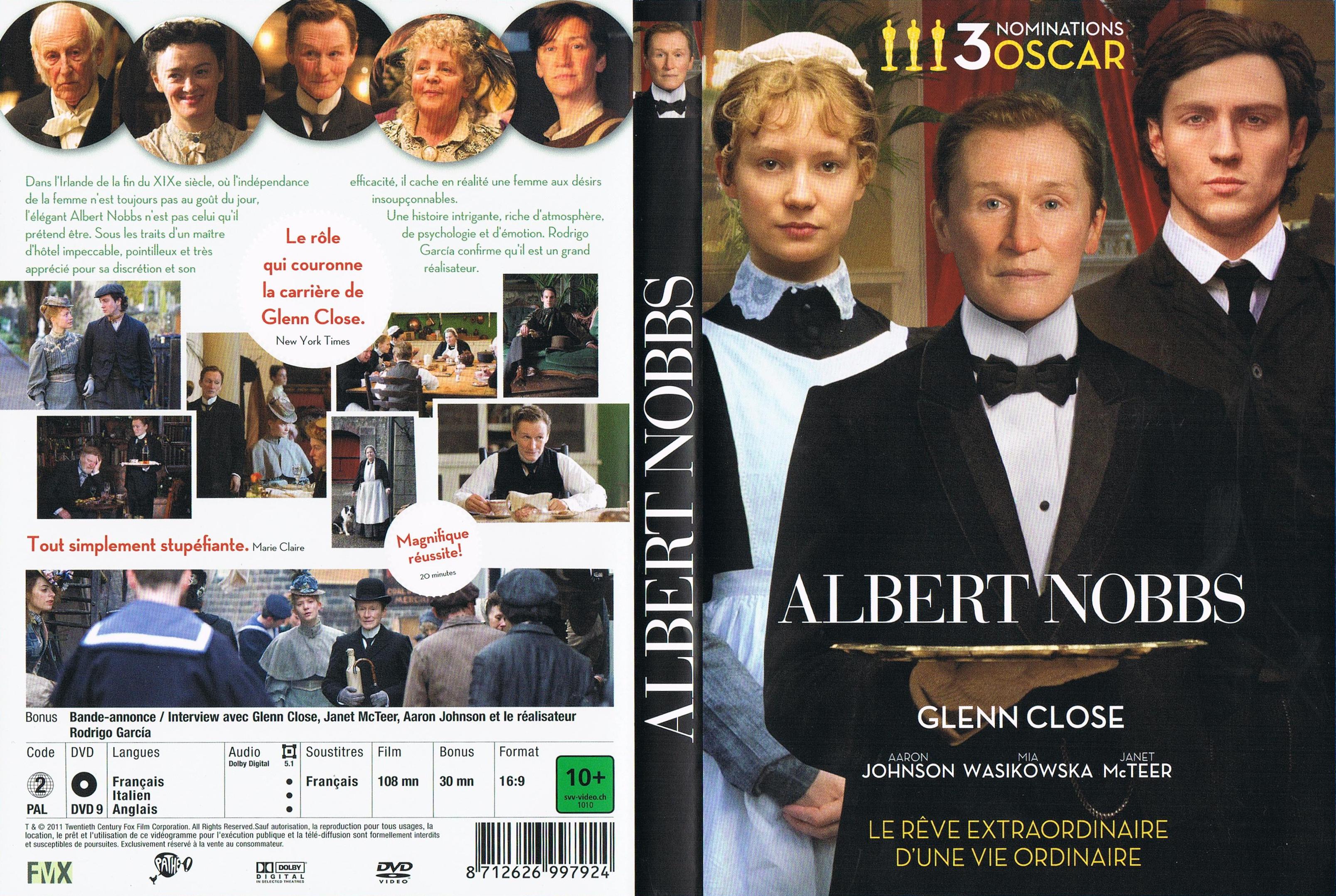 Jaquette DVD Albert Nobbs