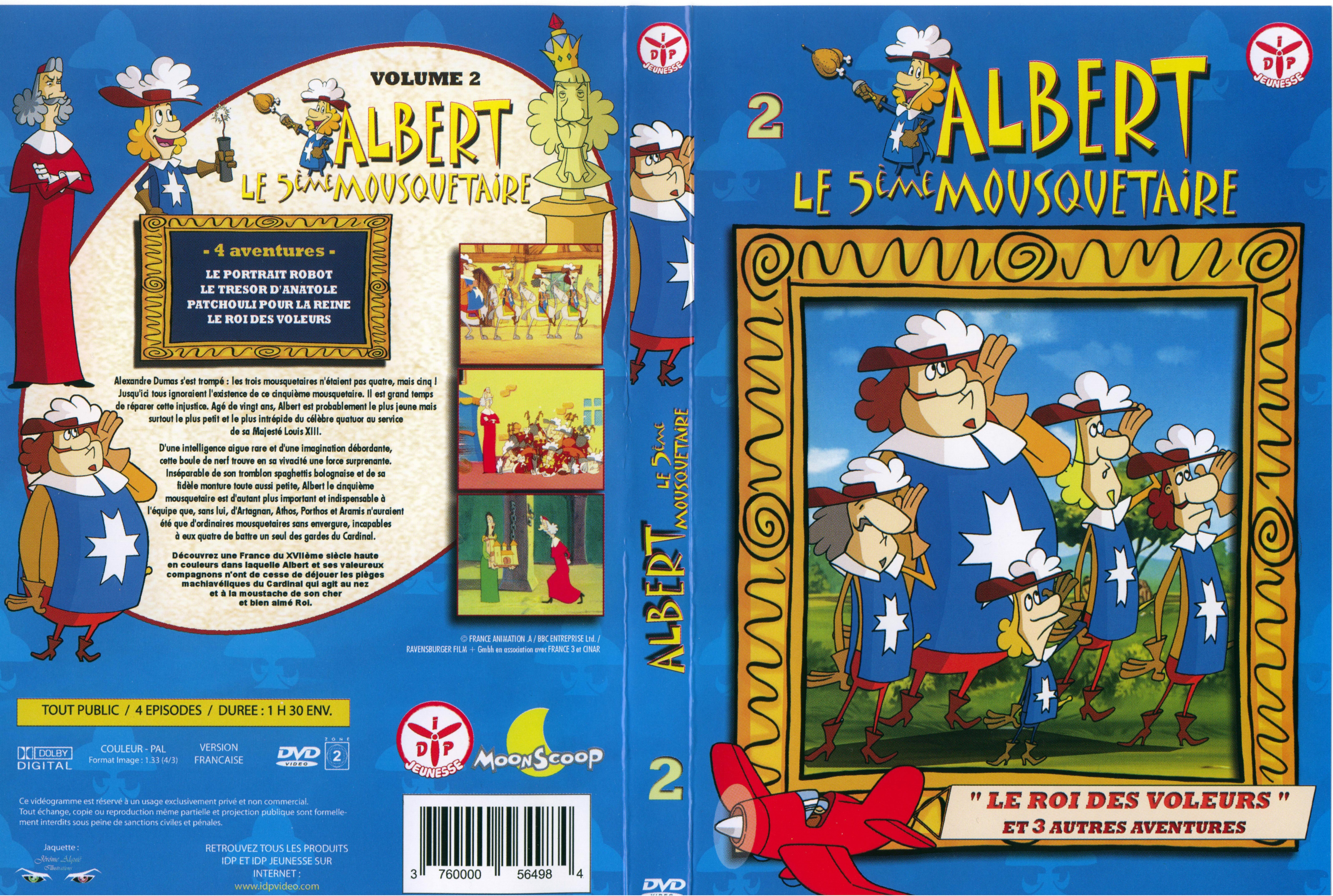 Jaquette DVD Albert le 5 me mousquetaire vol 2