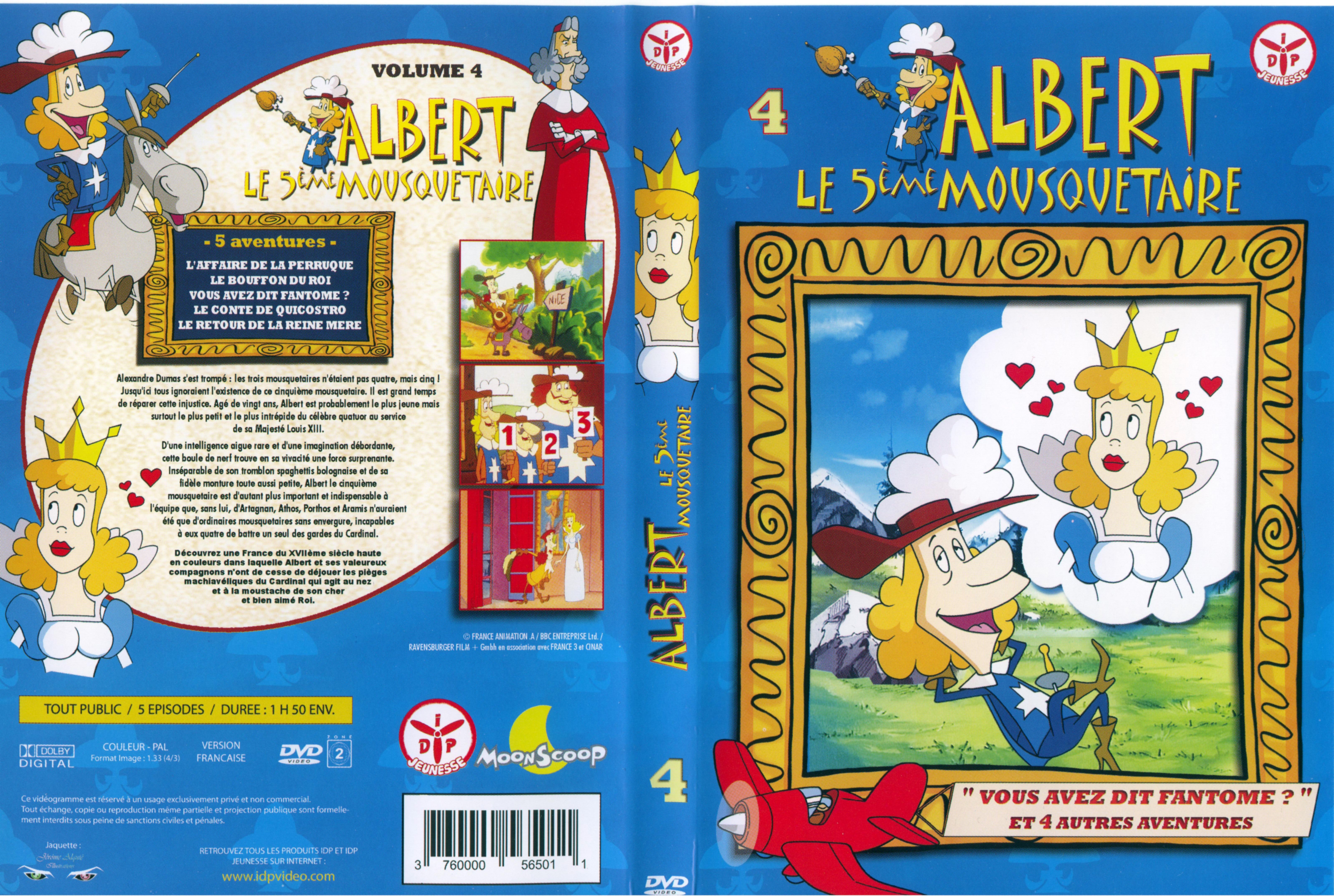 Jaquette DVD Albert le 5 me mousquetaire vol 4