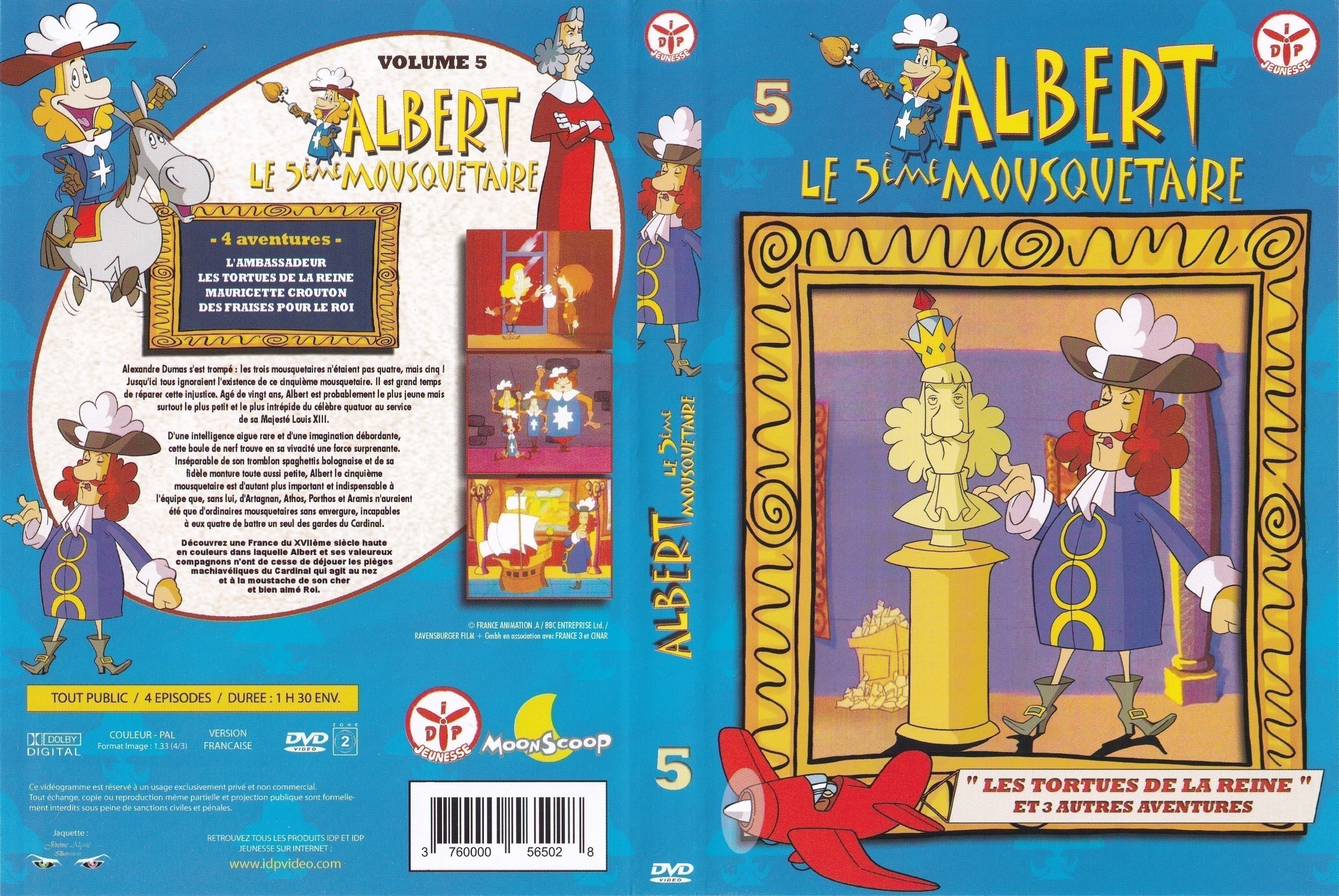 Jaquette DVD Albert le 5 me mousquetaire vol 5