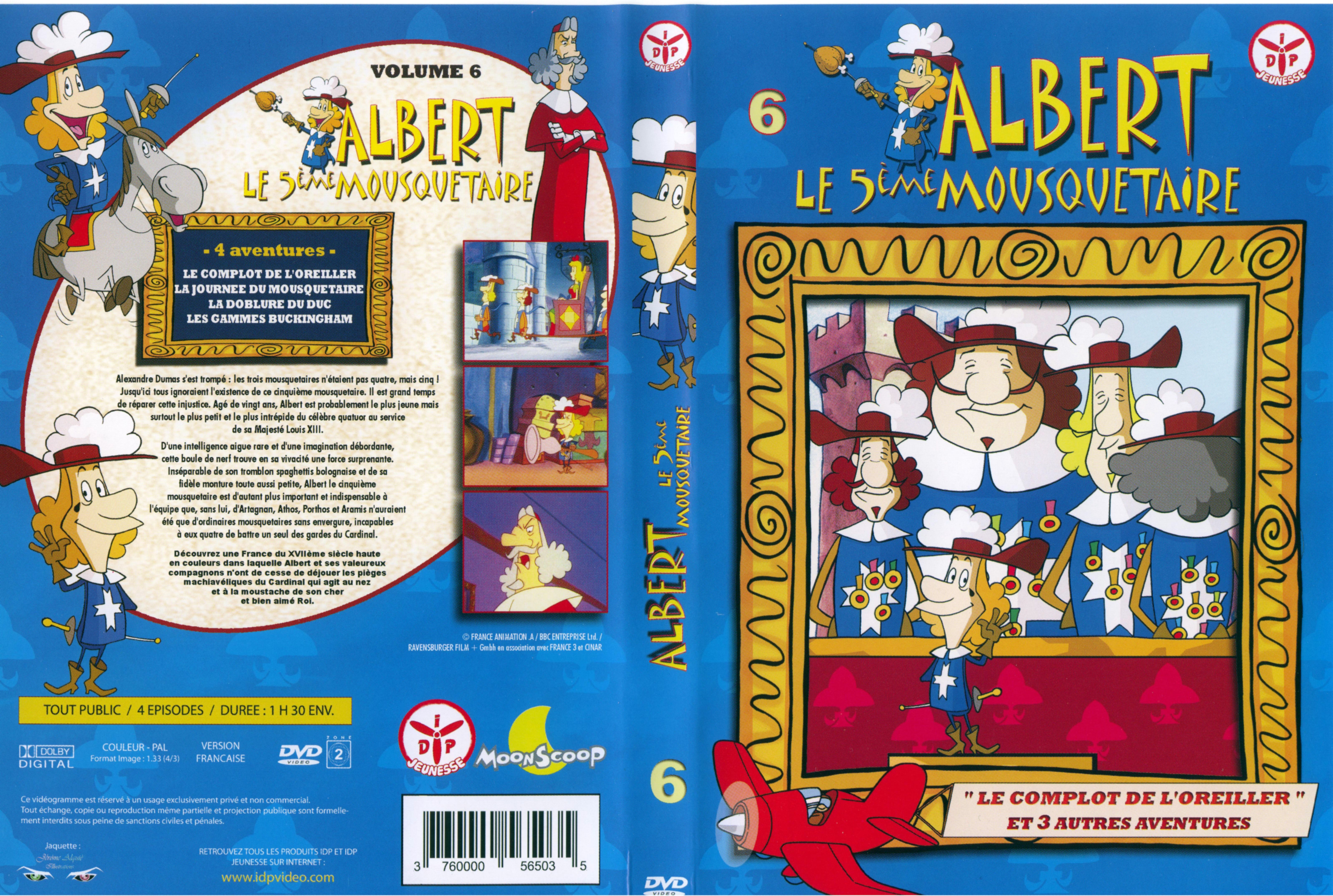 Jaquette DVD Albert le 5 me mousquetaire vol 6