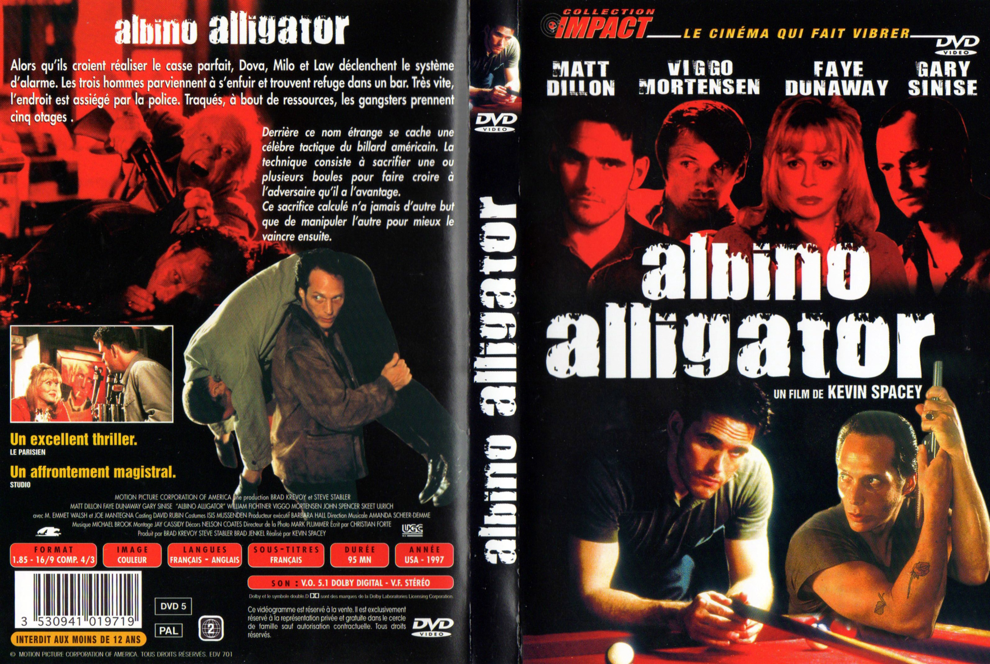 Jaquette DVD Albino alligator v2