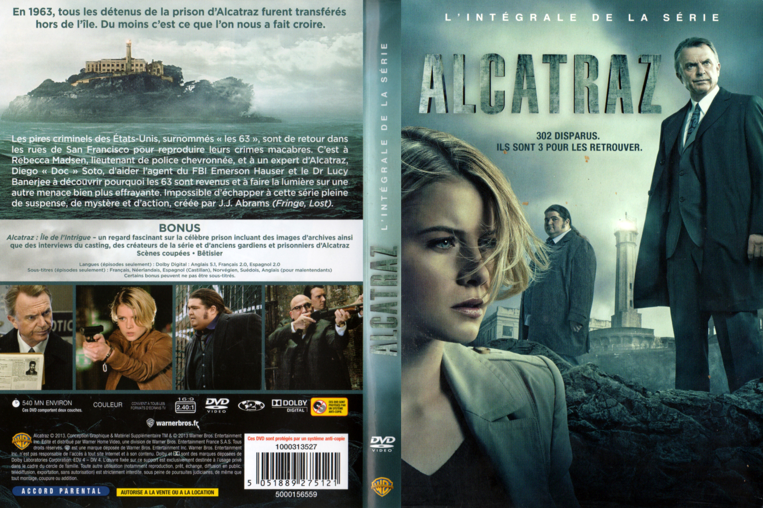 Jaquette DVD Alcatraz (Intgrale) v2