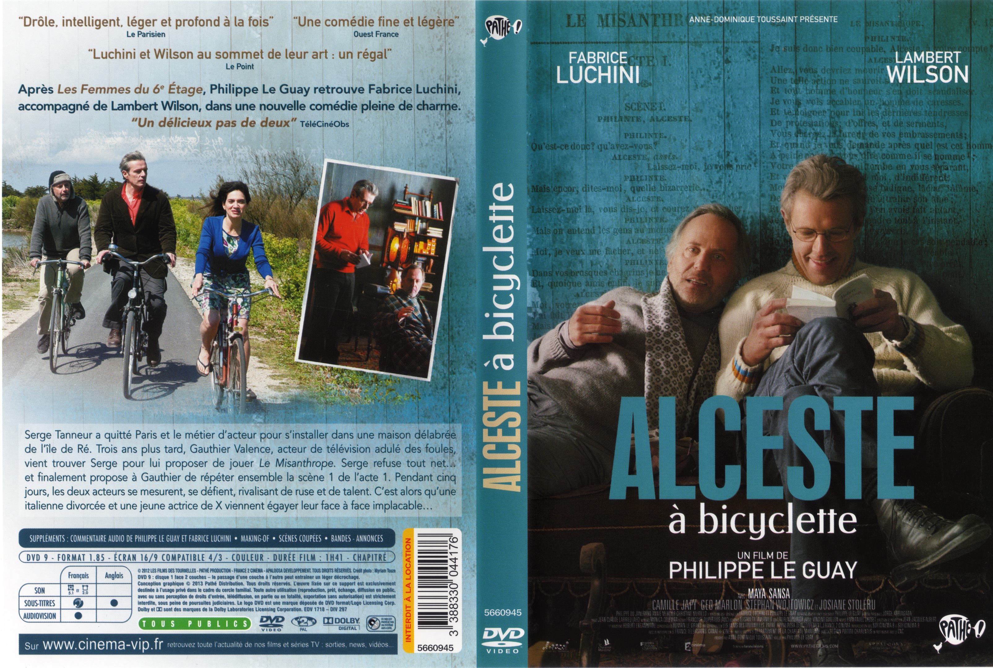 Jaquette DVD Alceste  bicyclette
