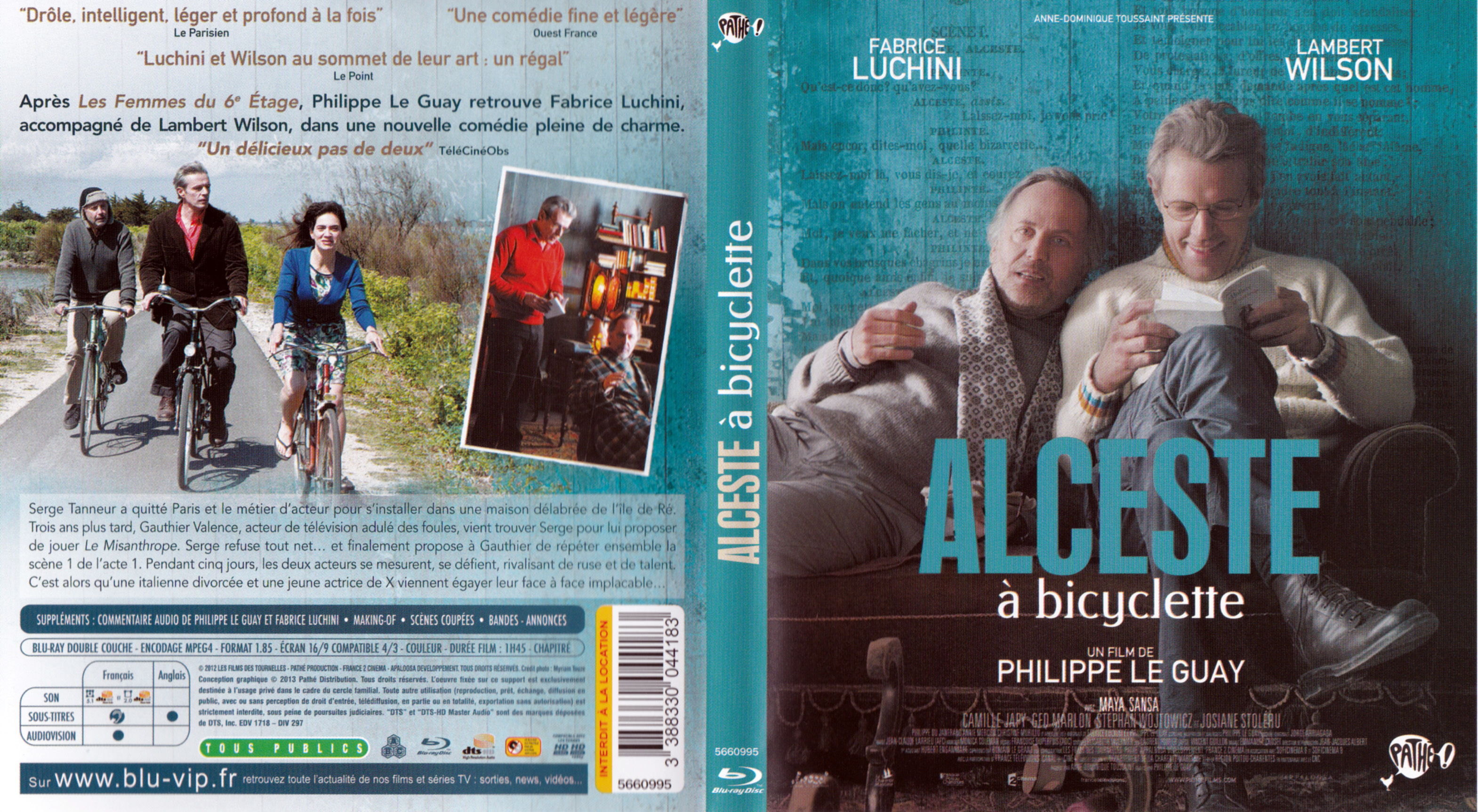 Jaquette DVD Alceste  bicyclette (BLU-RAY)