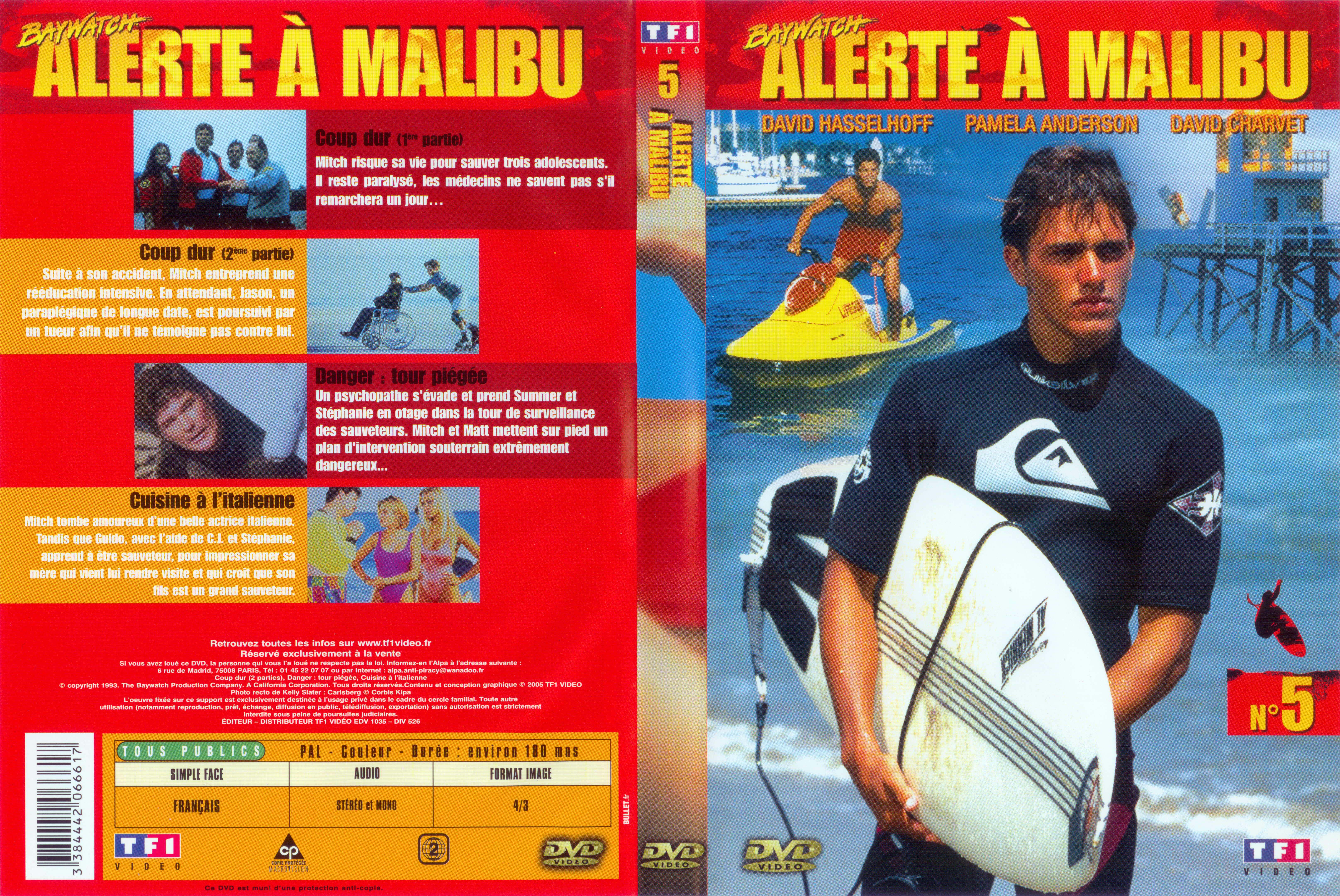 Jaquette DVD Alerte  Malibu Saison 3 DVD 5