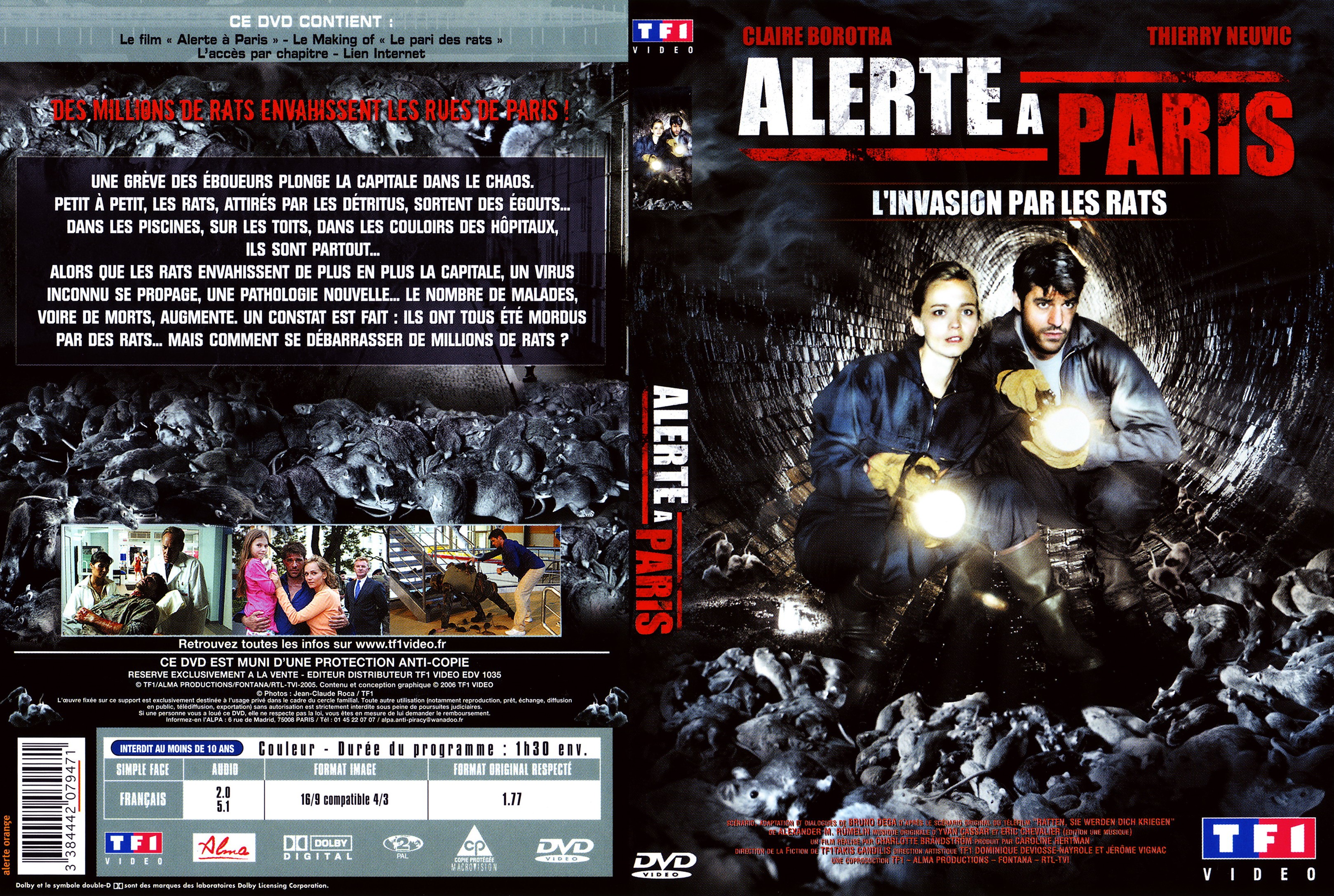 Jaquette DVD Alerte  Paris