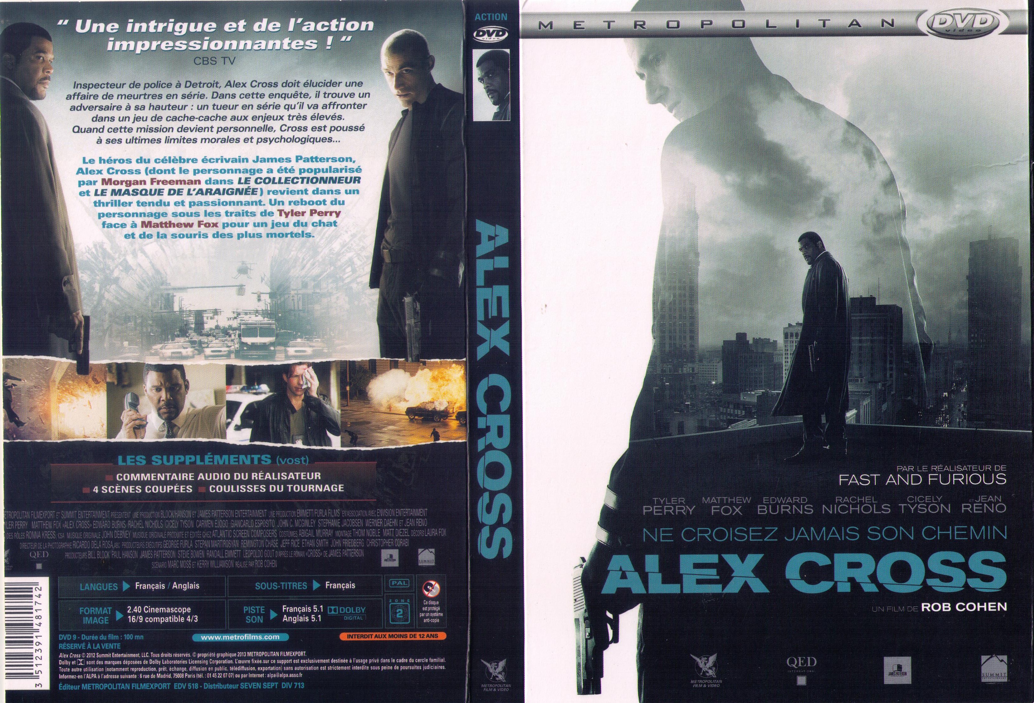 Jaquette DVD Alex Cross