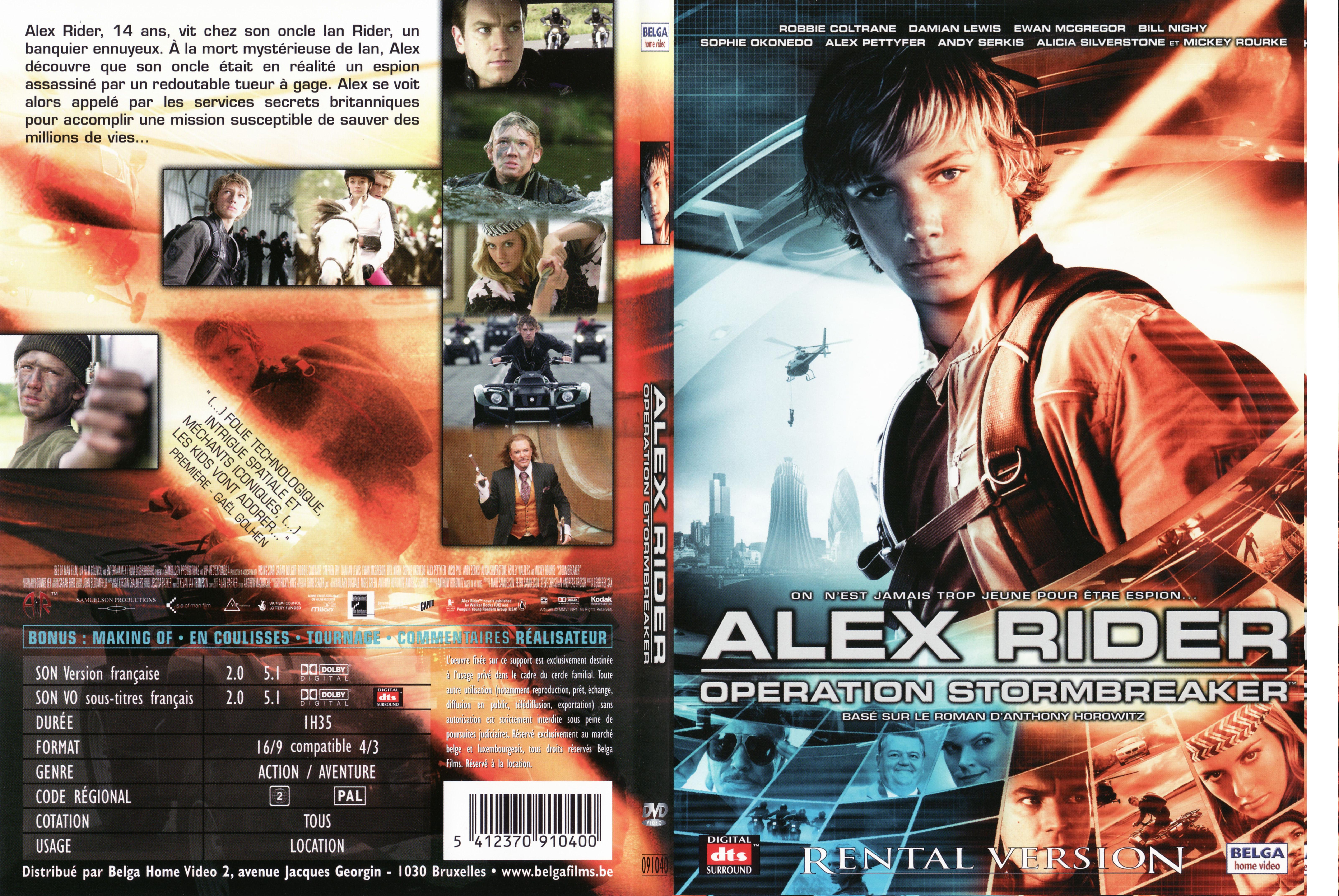 Jaquette DVD Alex Rider - SLIM
