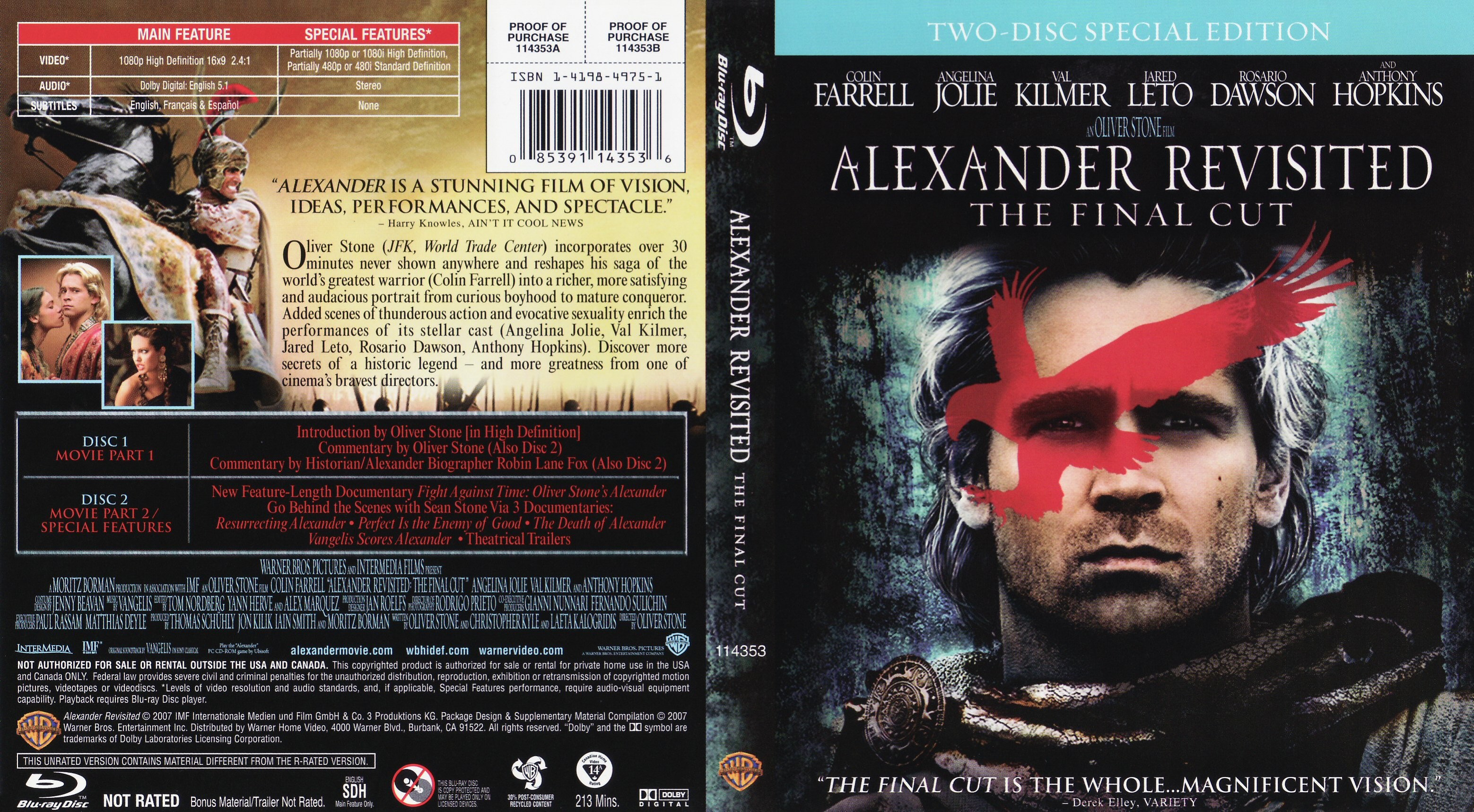 Jaquette DVD Alexander Revisited - Alexandre revisited (Canadienne) (BLU-RAY)