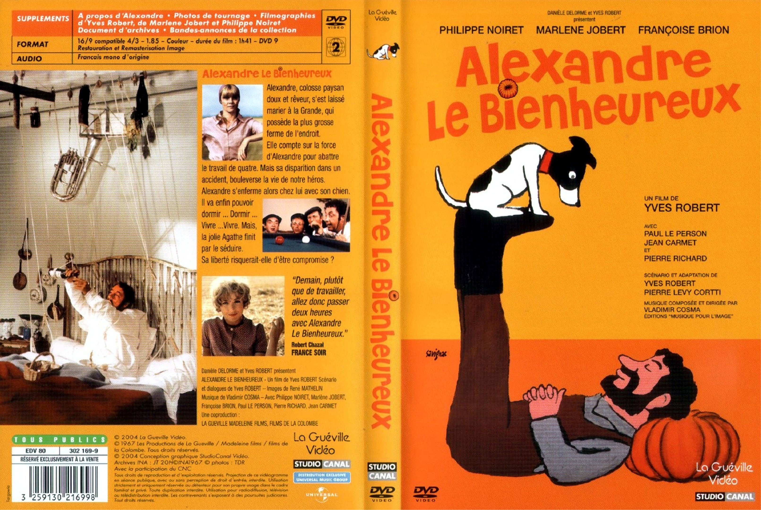 Jaquette DVD Alexandre le bienheureux