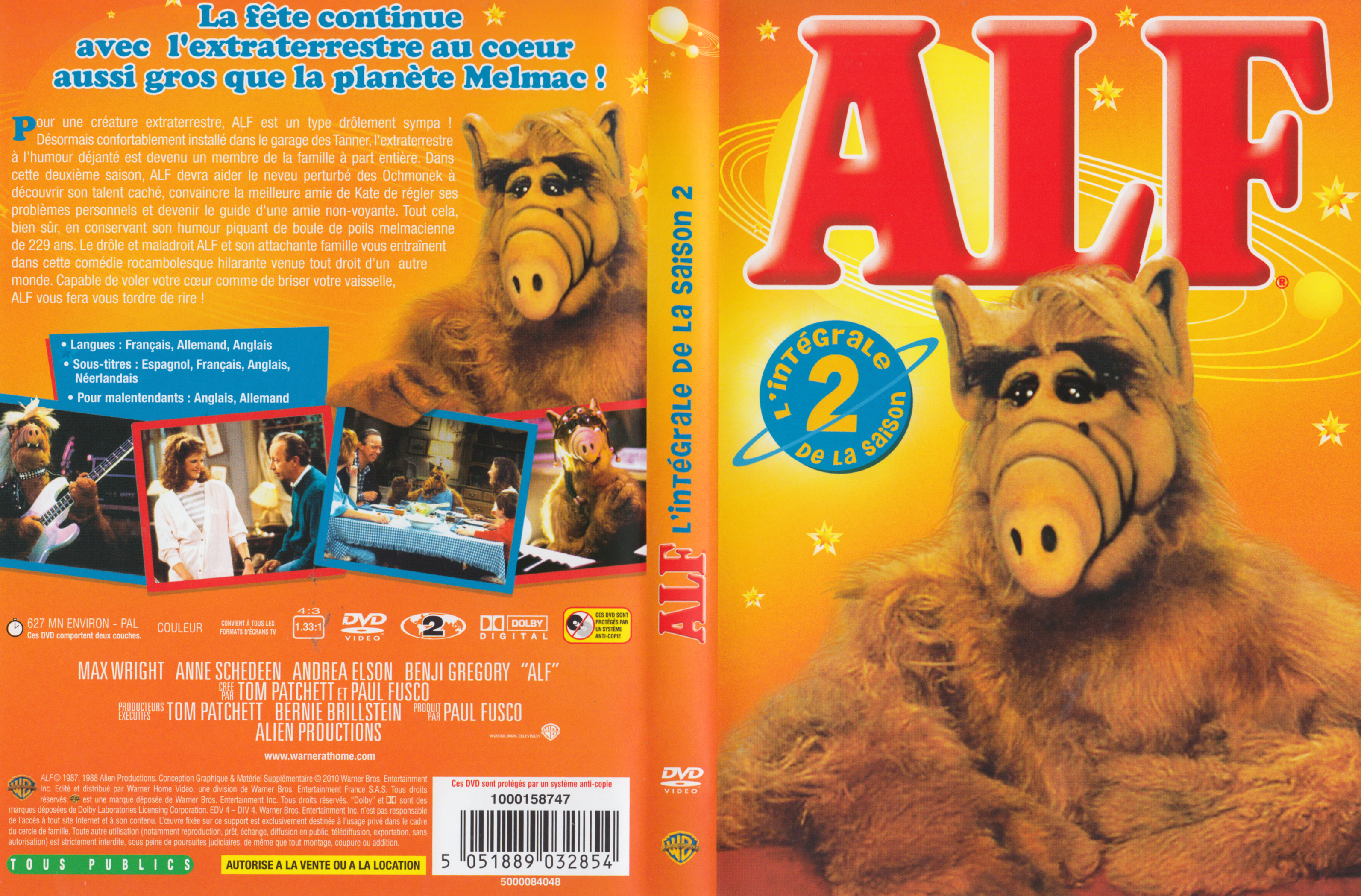 Jaquette DVD Alf saison 2