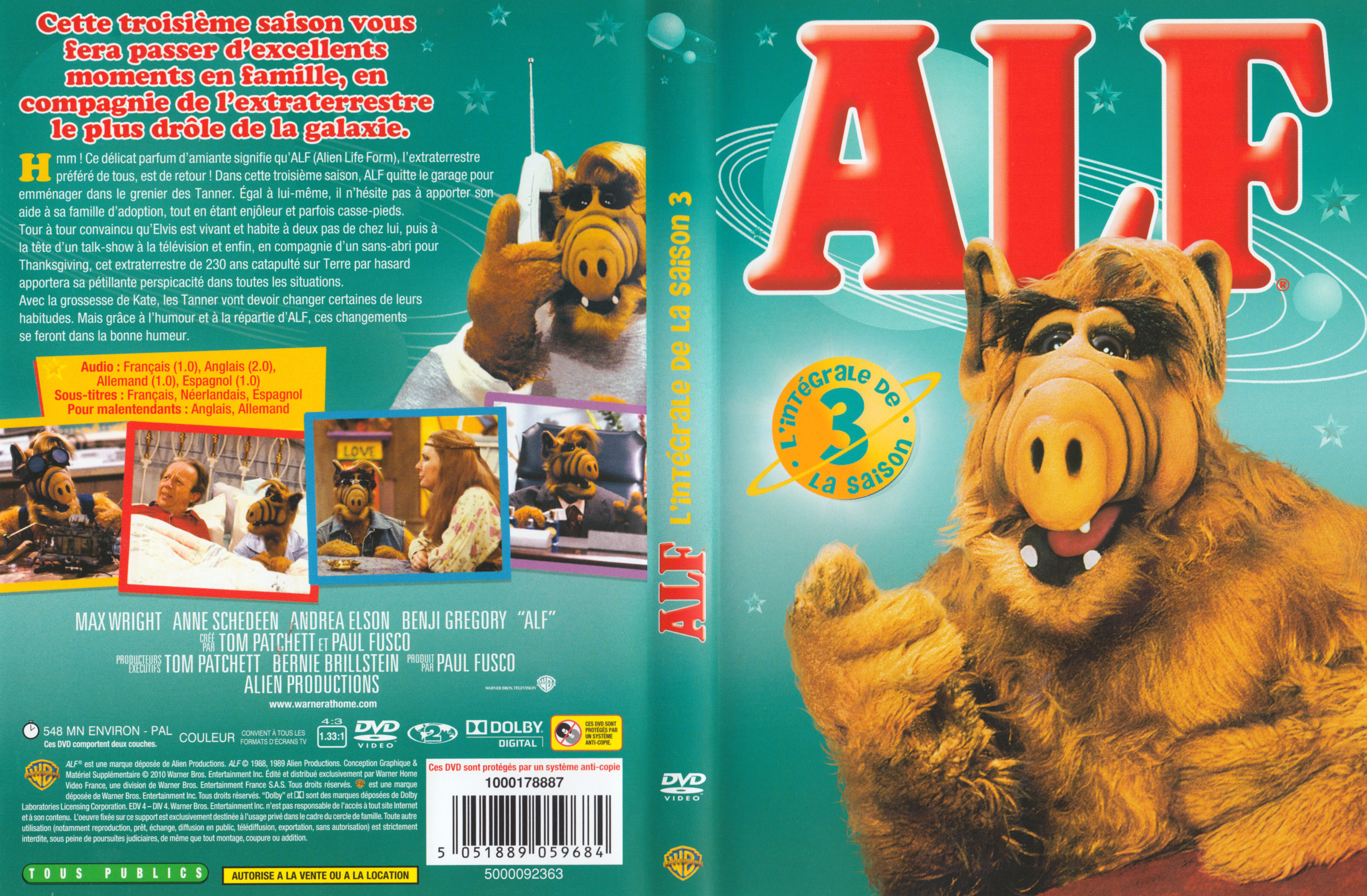 Jaquette DVD Alf saison 3
