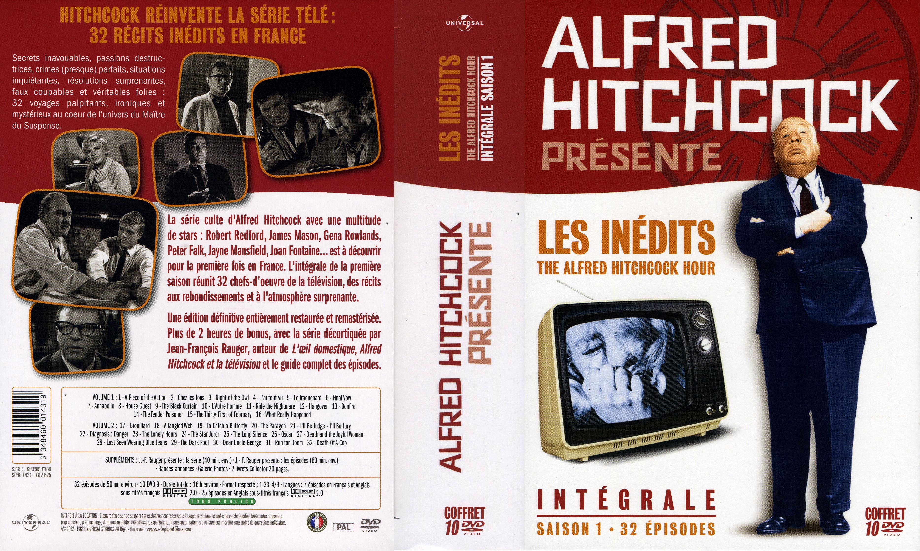 Jaquette DVD Alfred Hitchcock les indits intgrale Saison 1