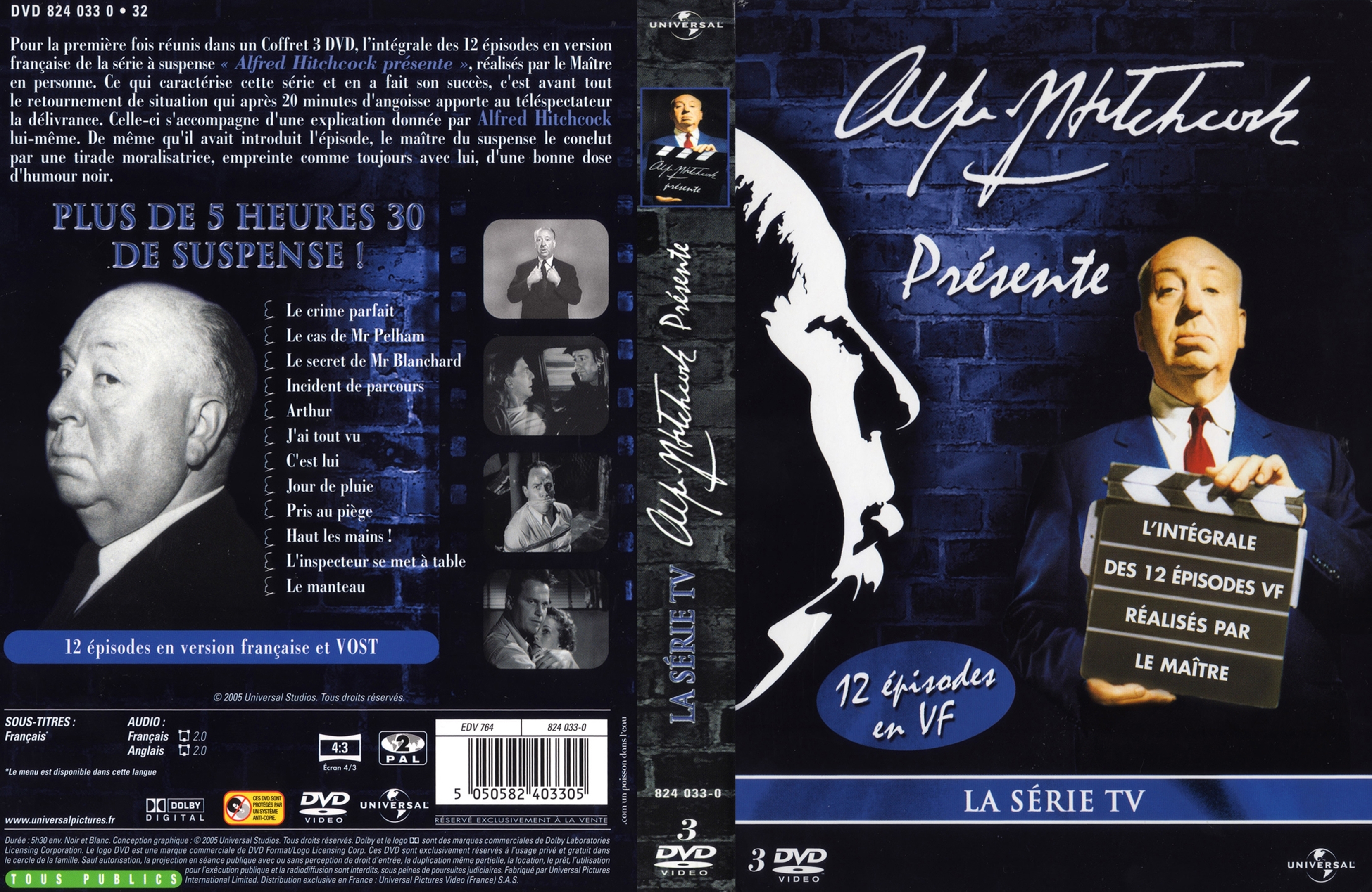 Jaquette DVD Alfred Hitchcock prsente COFFRET