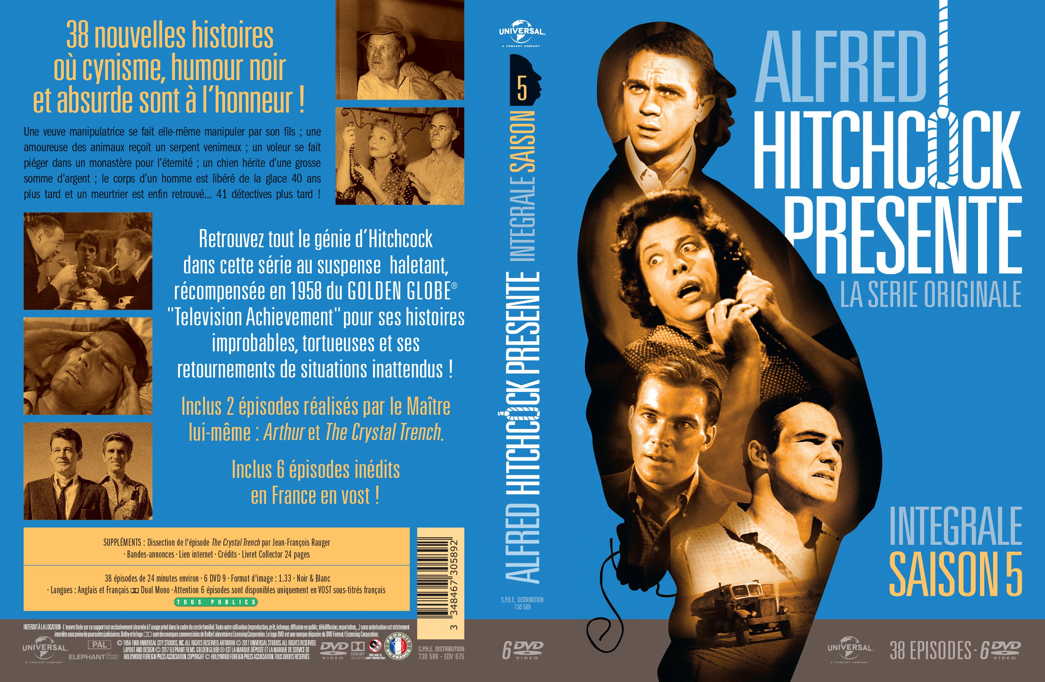 Jaquette DVD Alfred Hitchcock prsente Saison 5