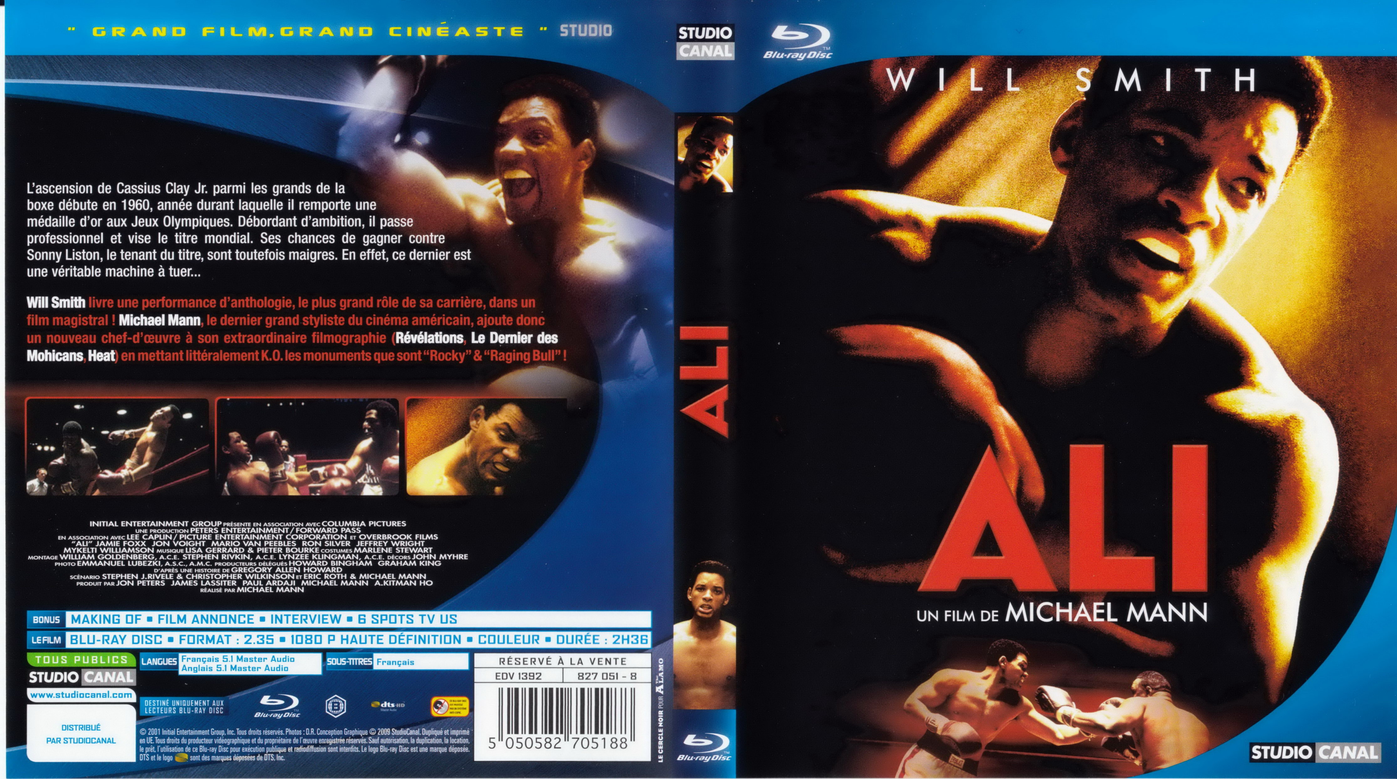 Jaquette DVD Ali (BLU-RAY)