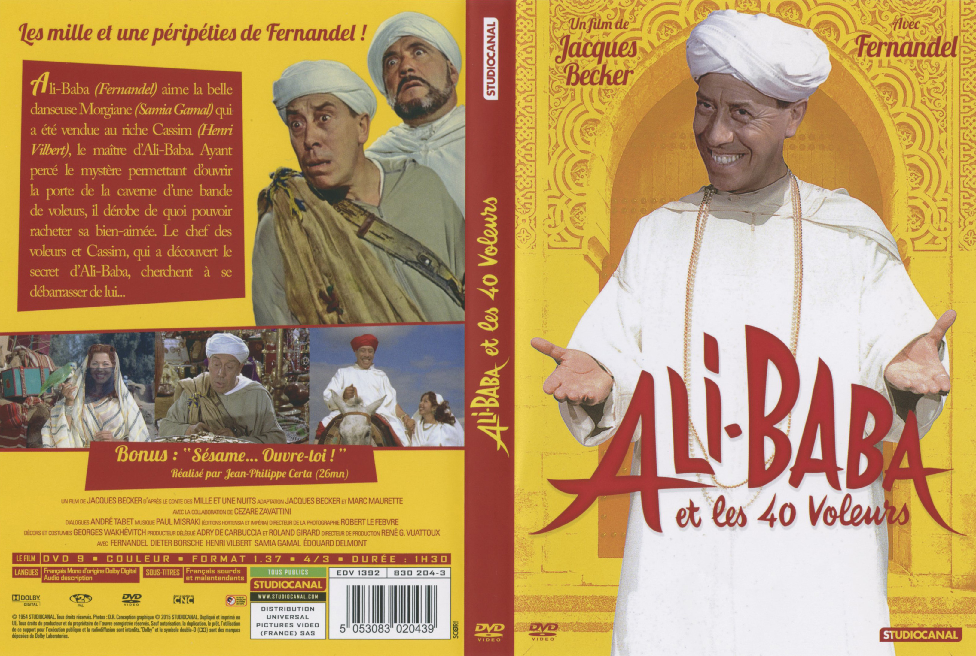 Jaquette DVD de Ali baba et les 40 voleurs v4 - Cinéma Passion