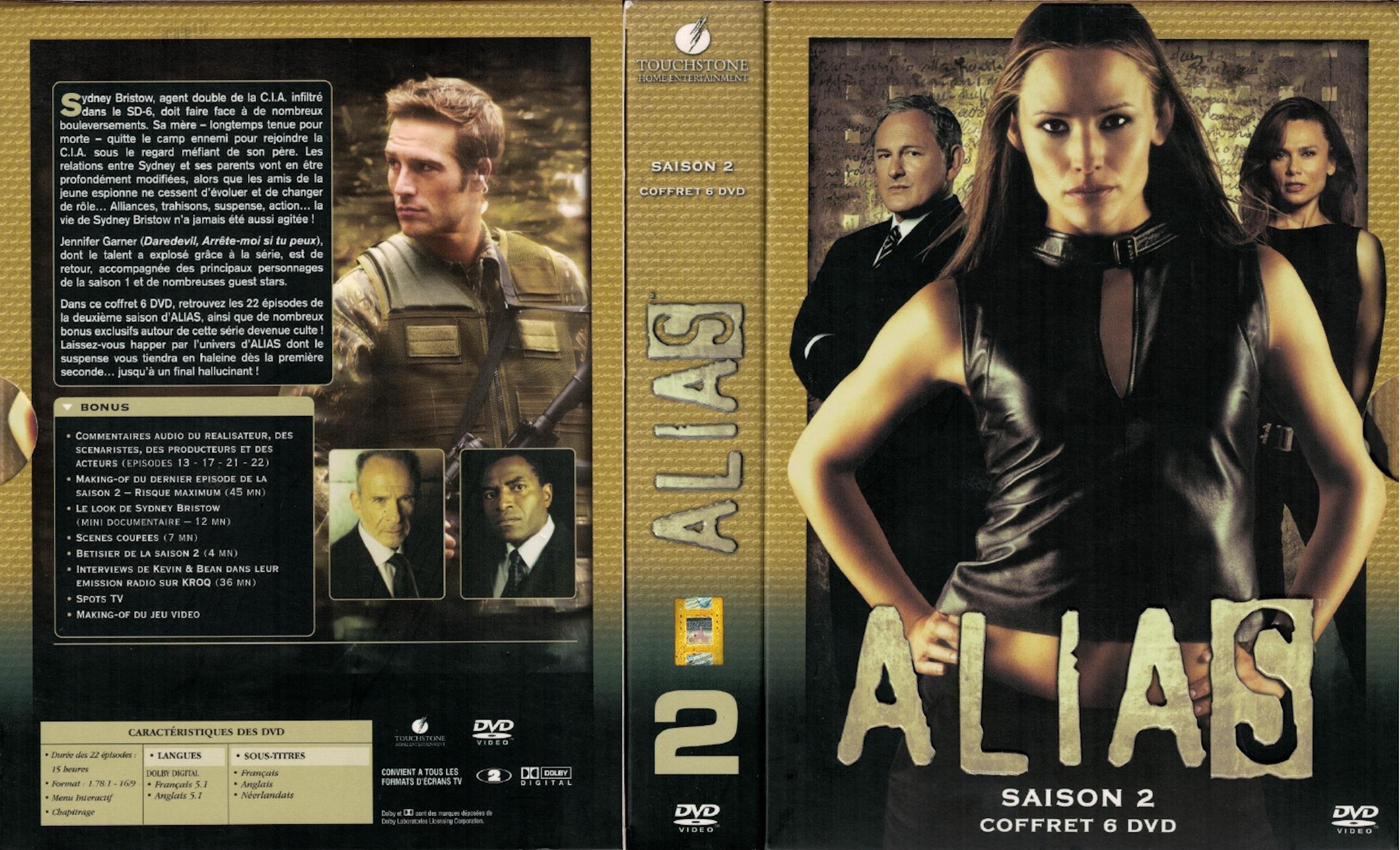 Jaquette DVD Alias Saison 2 COFFRET v2