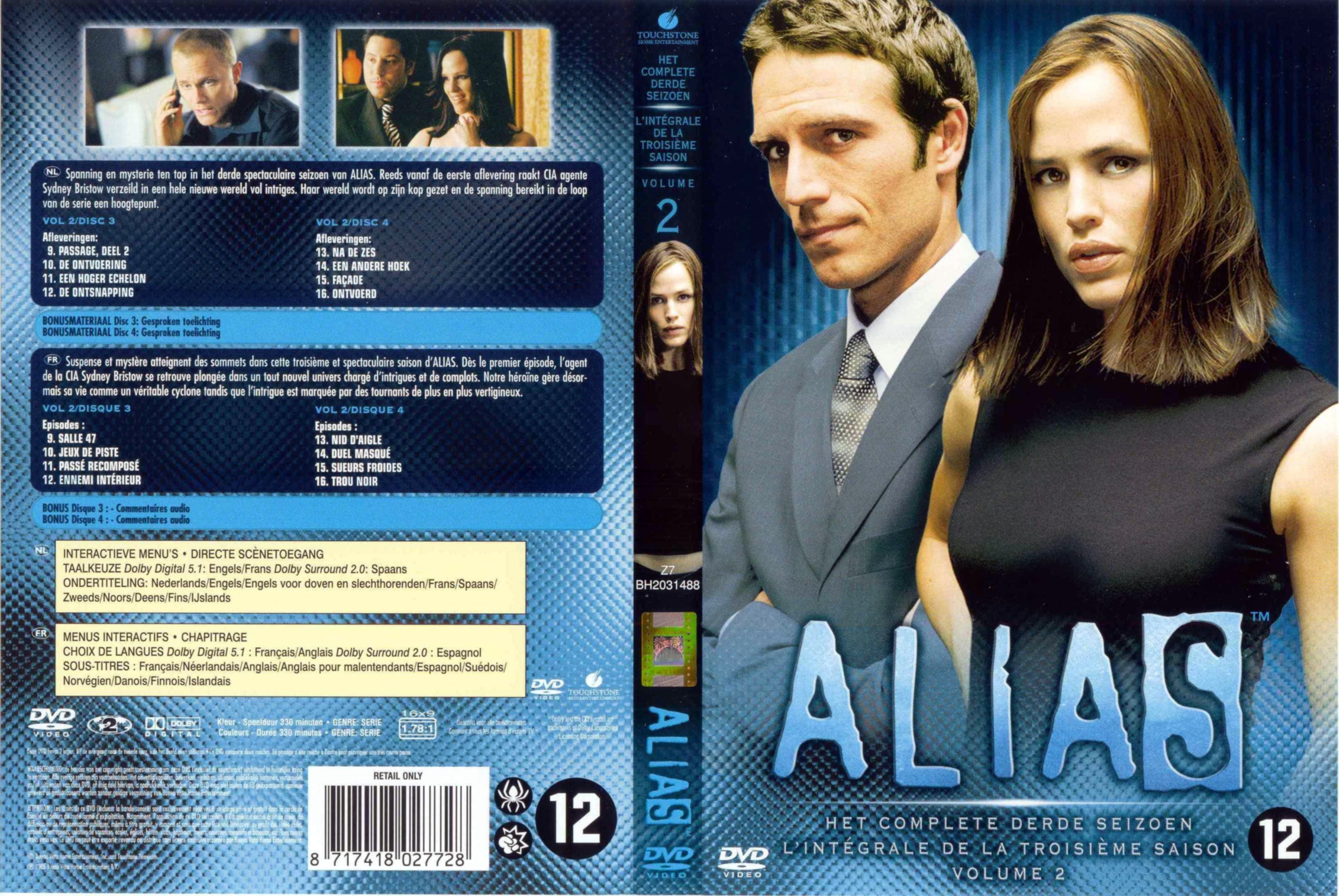 Jaquette DVD Alias saison 3 DVD 2