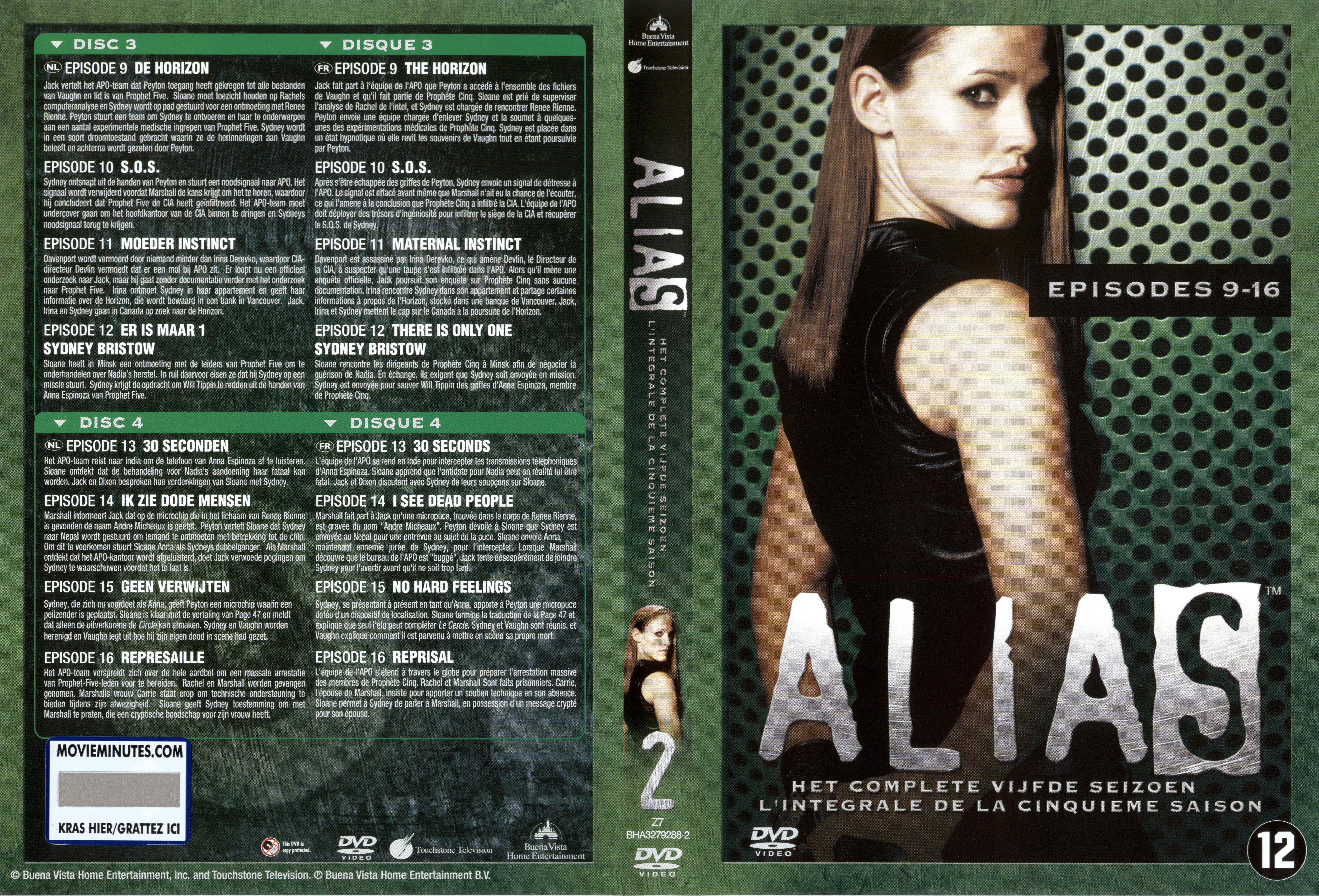 Jaquette DVD Alias saison 5 DVD 2