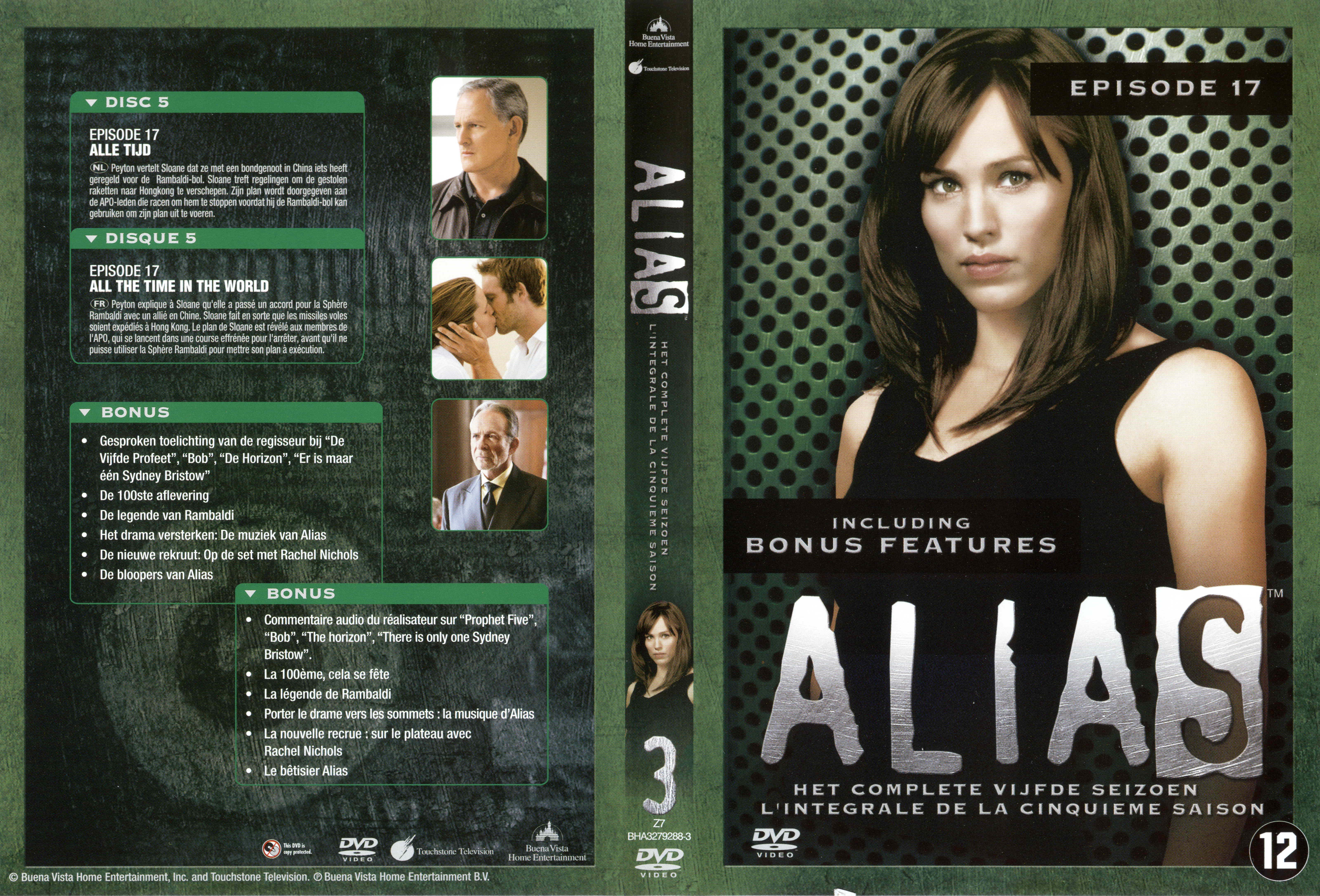 Jaquette DVD Alias saison 5 DVD 3