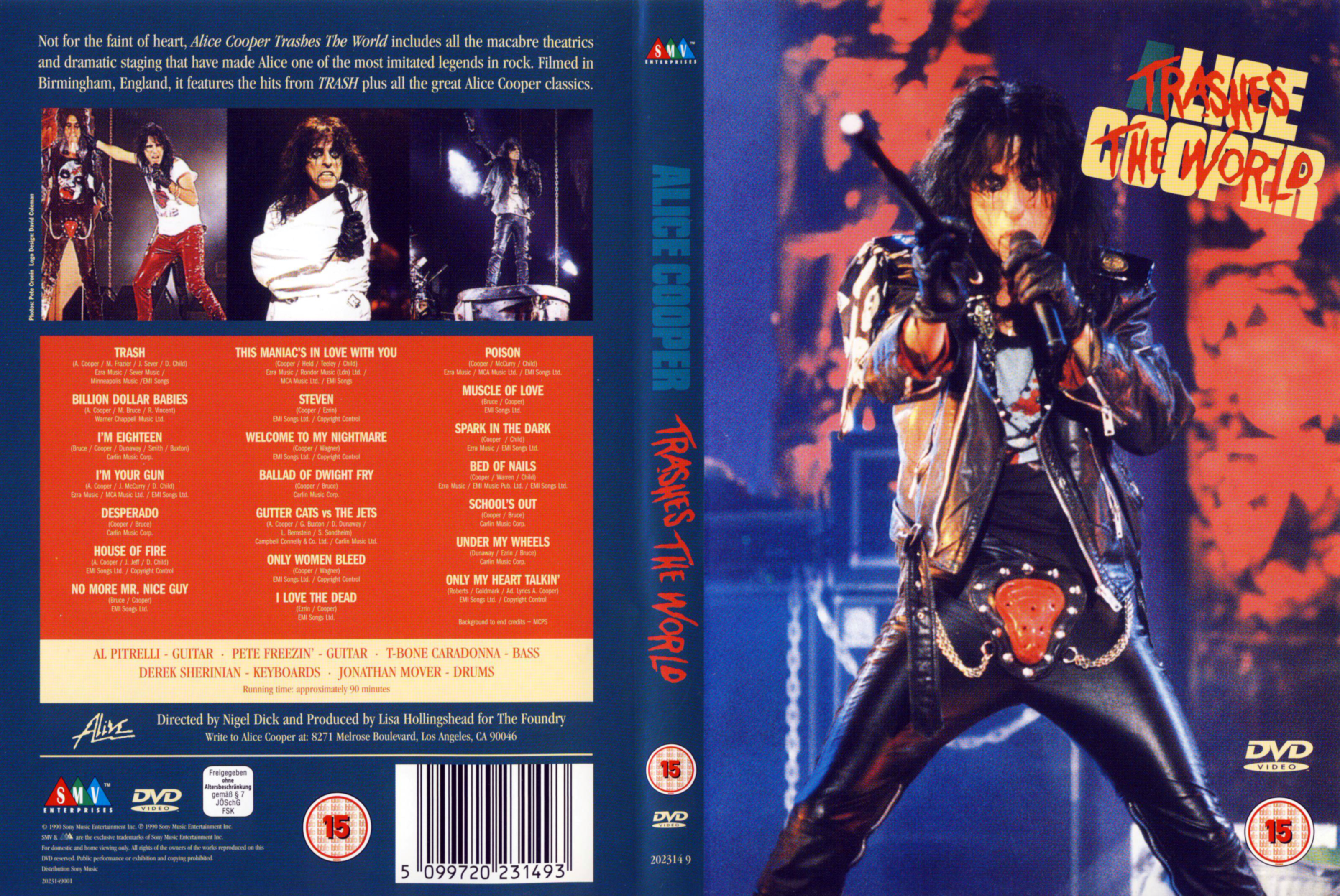 Jaquette DVD Alice Cooper Trashes the world