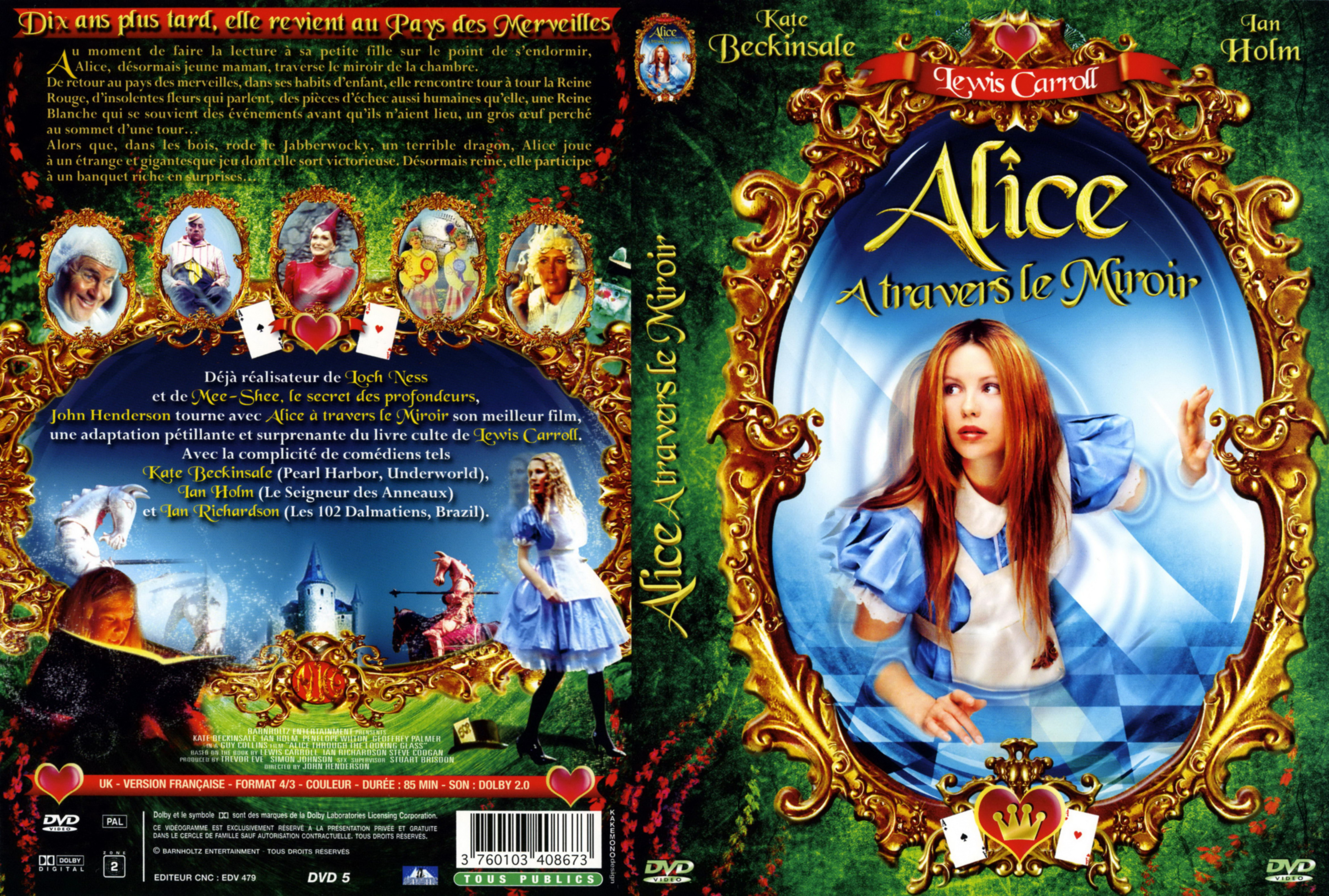 Jaquette DVD Alice a travers le miroir