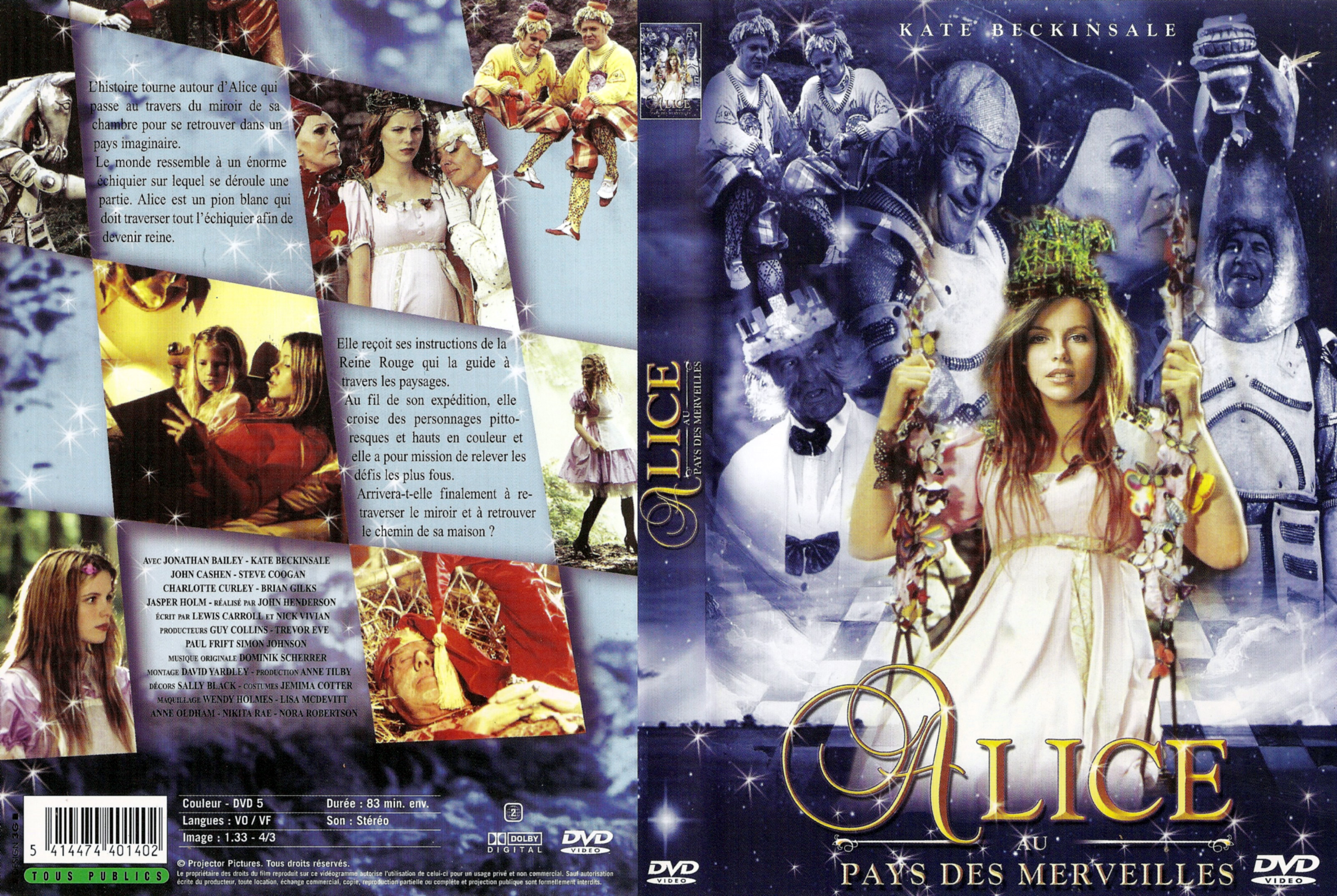 Jaquette DVD Alice au pays des merveilles (Le film)